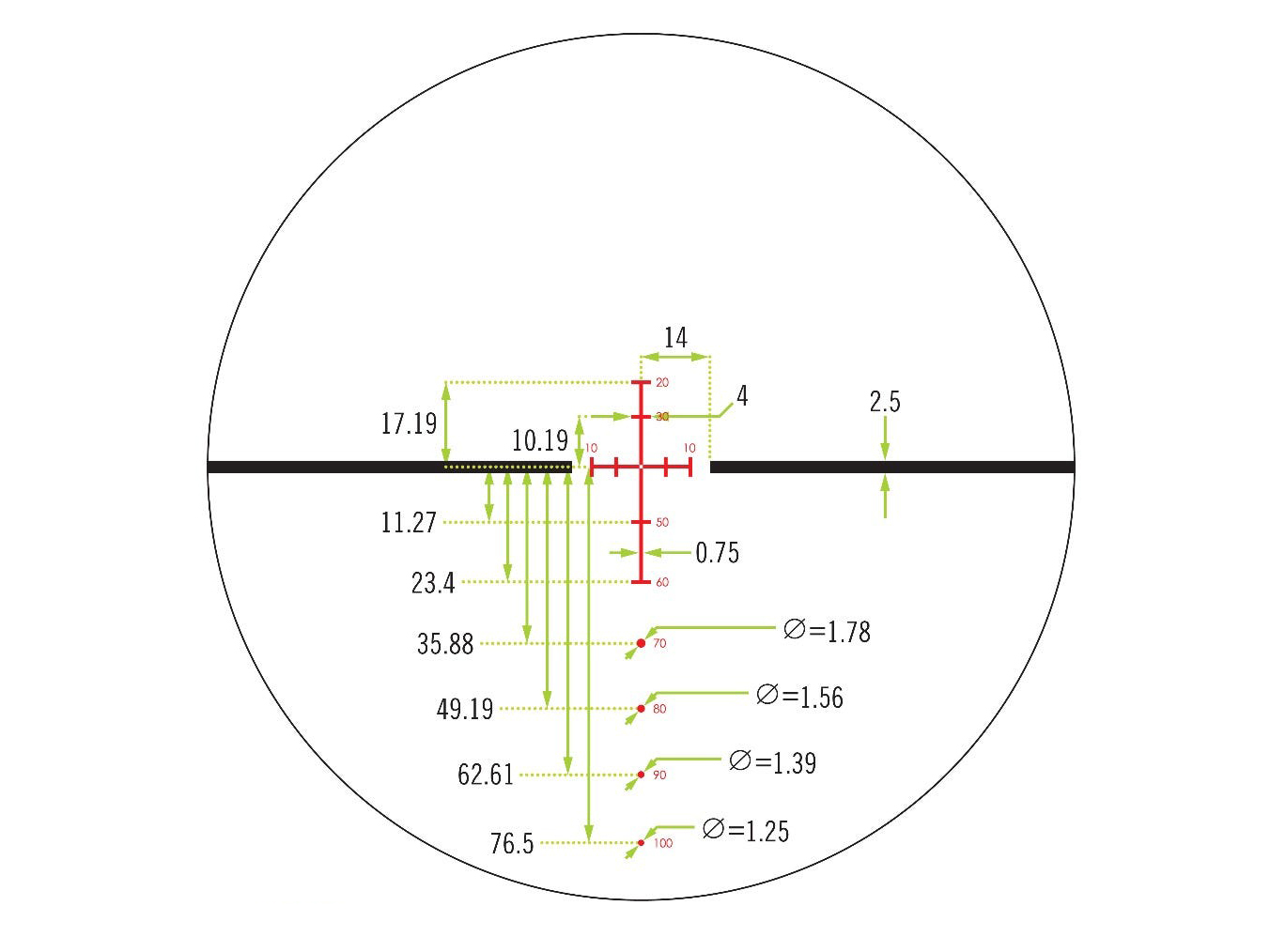 Luneta celownicza Vortex Crossfire II 2-7x32 Crossbow 1" XBR-2 - obrazek 7