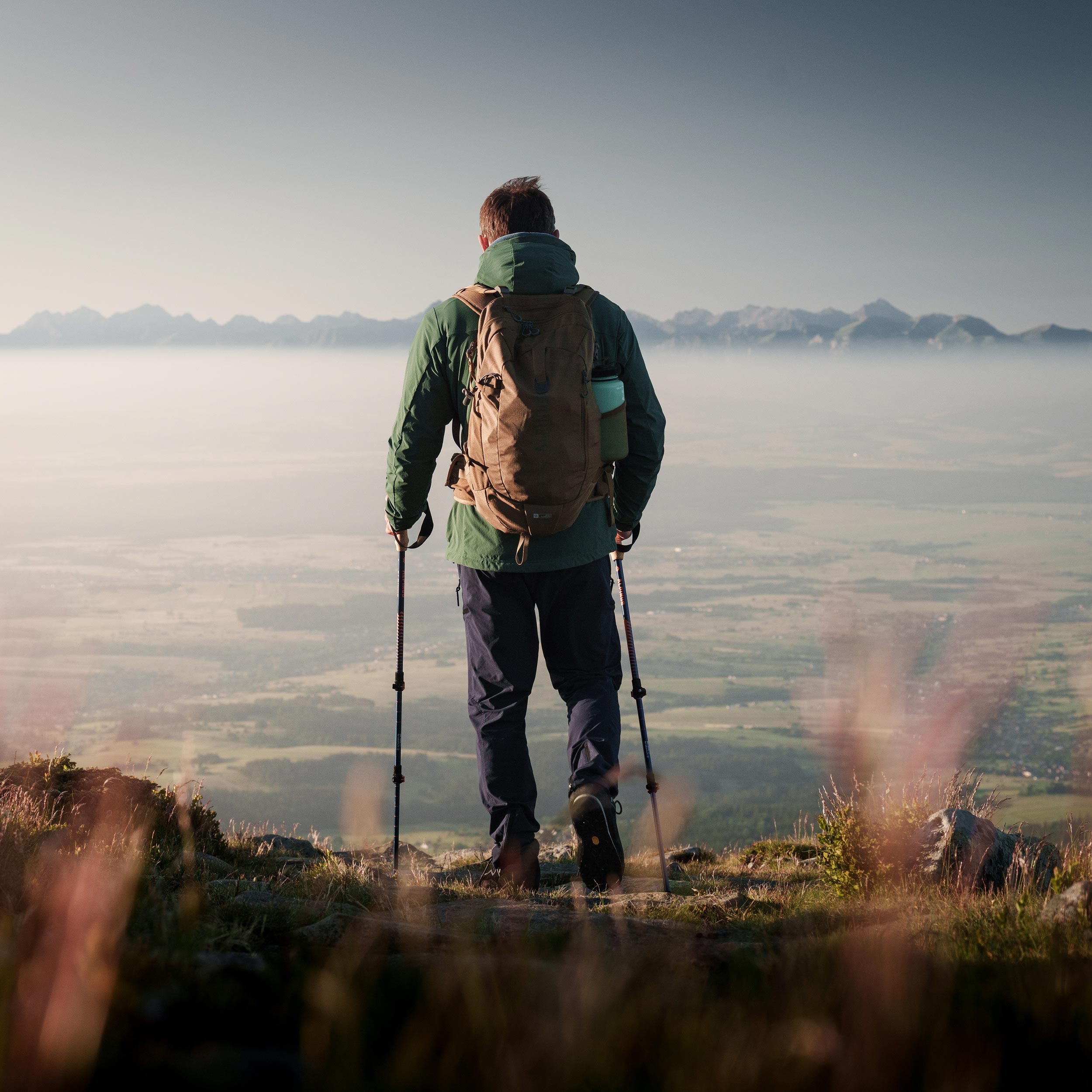 Kijki trekkingowe Alpinus Monte Rosa, granatowo-złote - obrazek 7