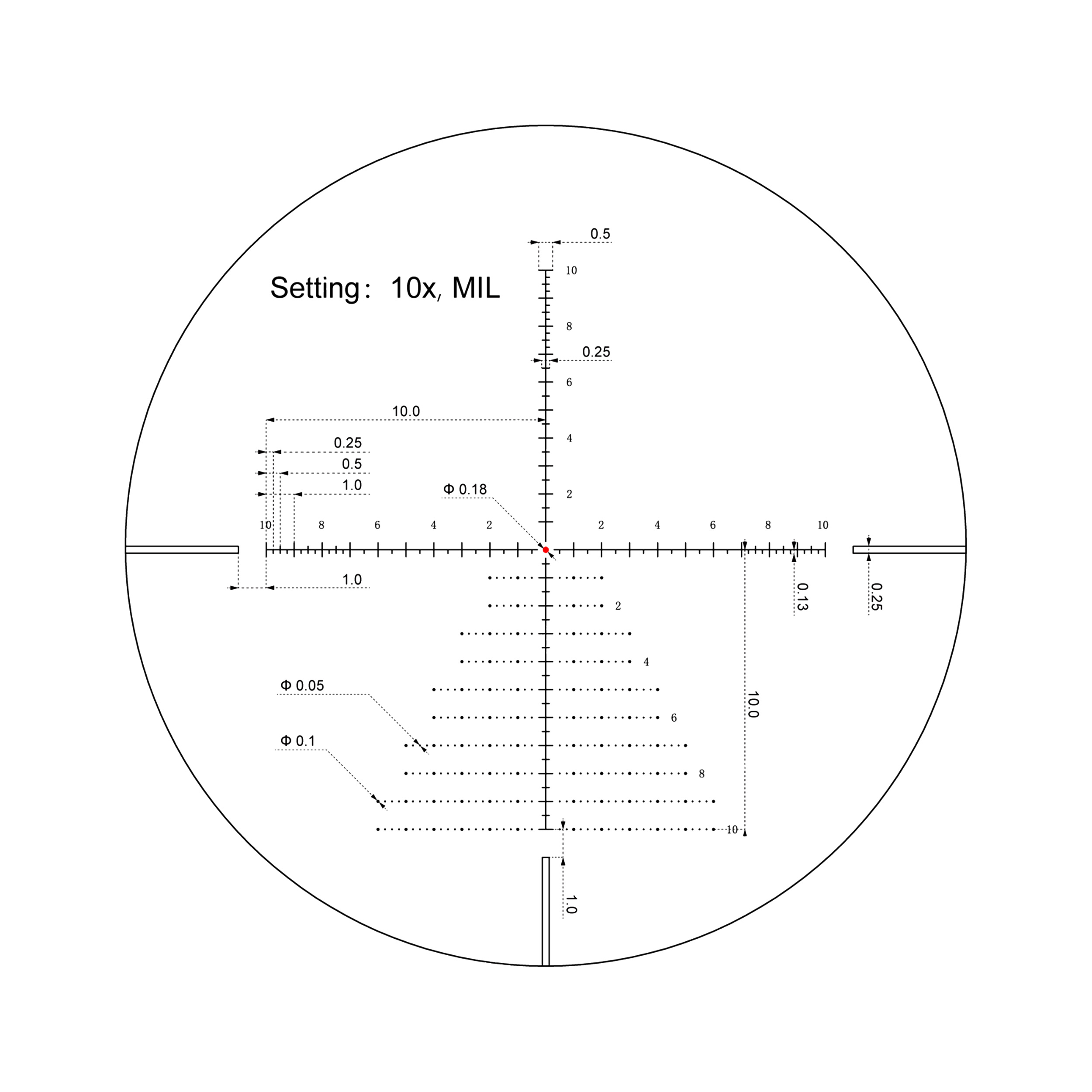 Luneta celownicza Vector Optics Veyron 3-12x44 IR Compact SFP MPR-V10 SCOM-40 czarna - obrazek 7