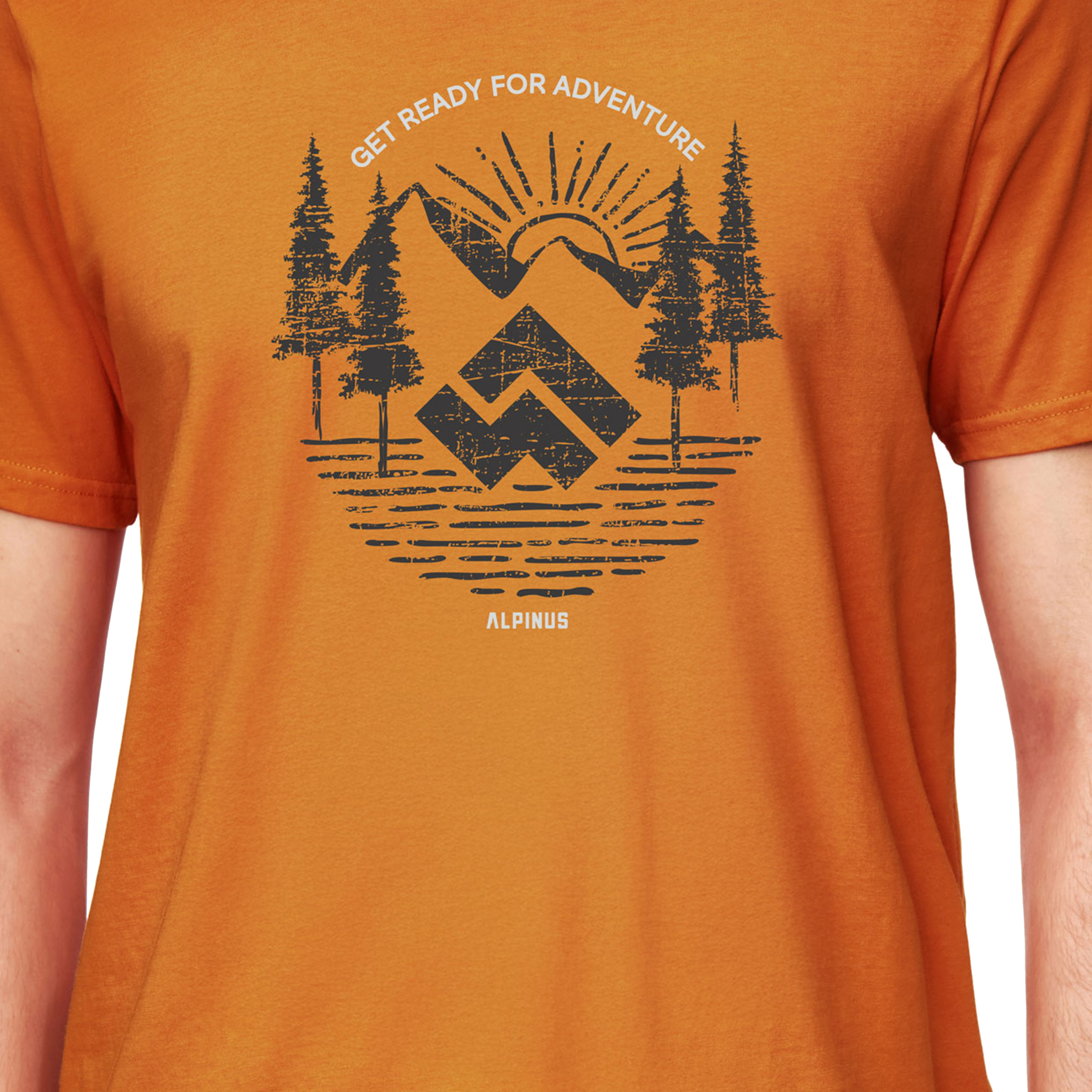 Koszulka męska Alpinus Kitreli, pomarańczowa 3XL - obrazek 3