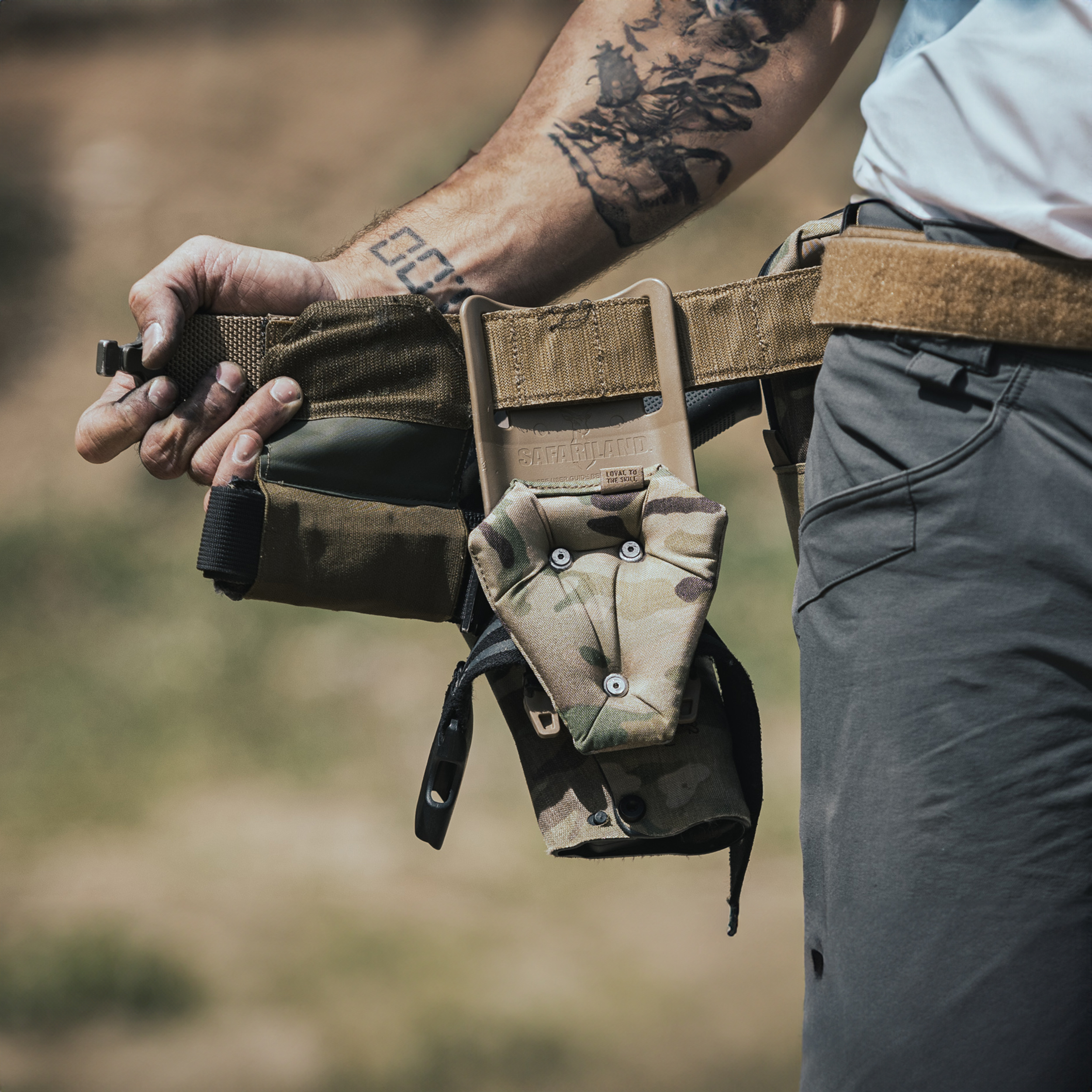 Comfort Pad DTF Cobra Softer pod panele udowe Safariland 3-hole pattern, Multicam - obrazek 6