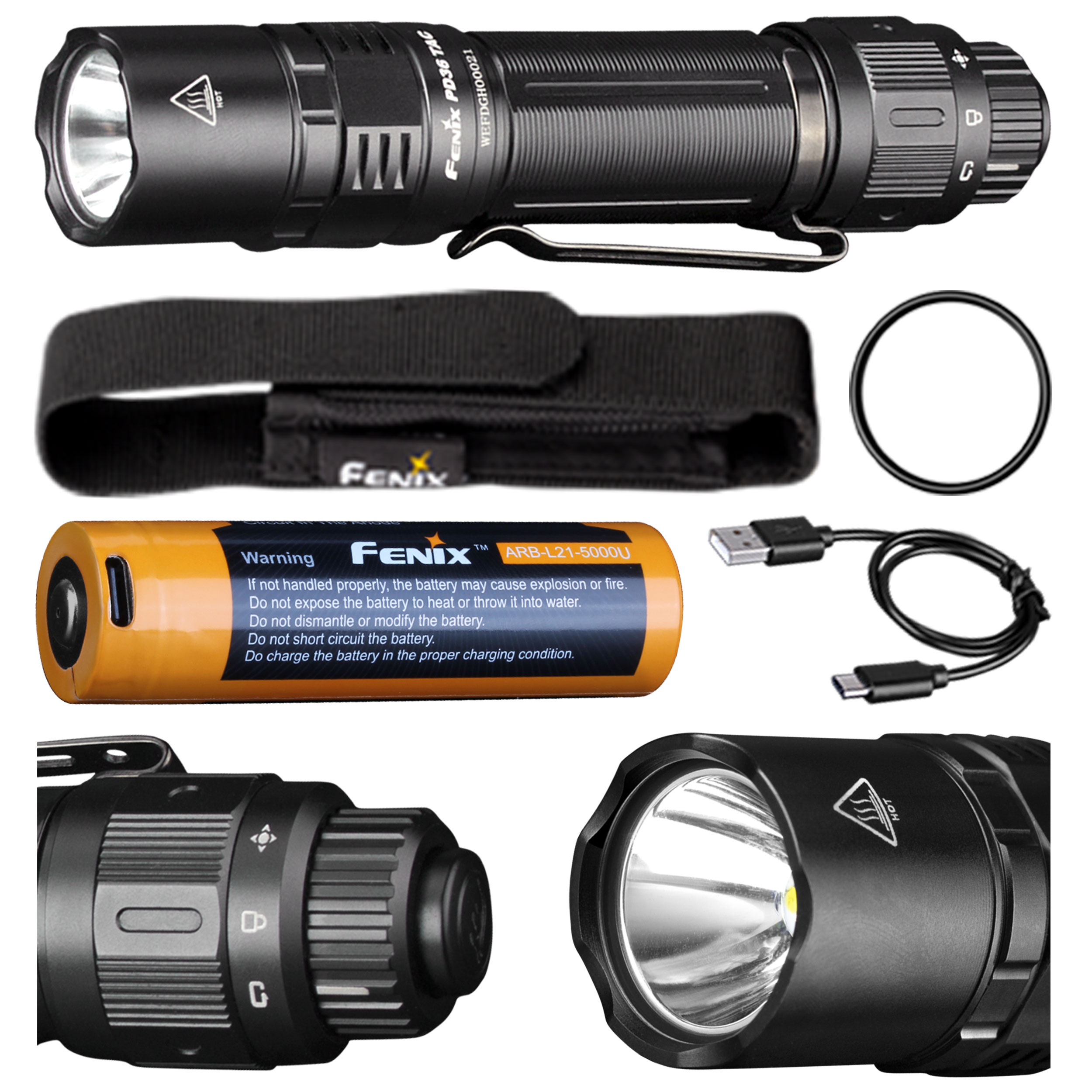 Latarka taktyczna LED Fenix PD36 Tac - obrazek 9