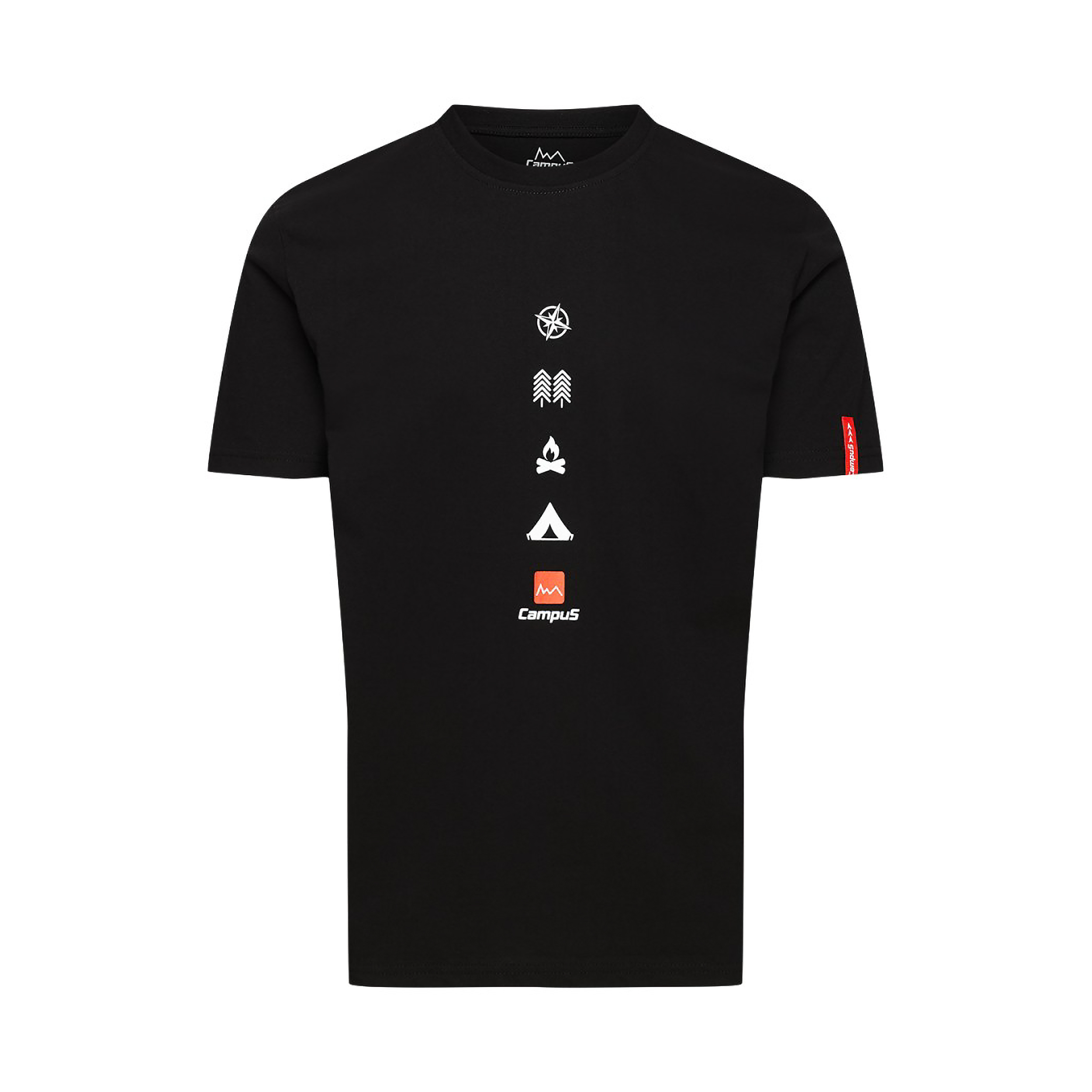 Koszulka męska Campus Aerin, czarna 4XL