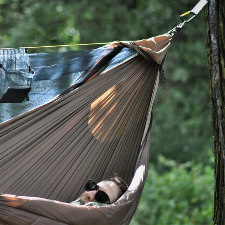 Hamak Flyhamak OutDoor II XL ciemnooliwkowy - obrazek 4