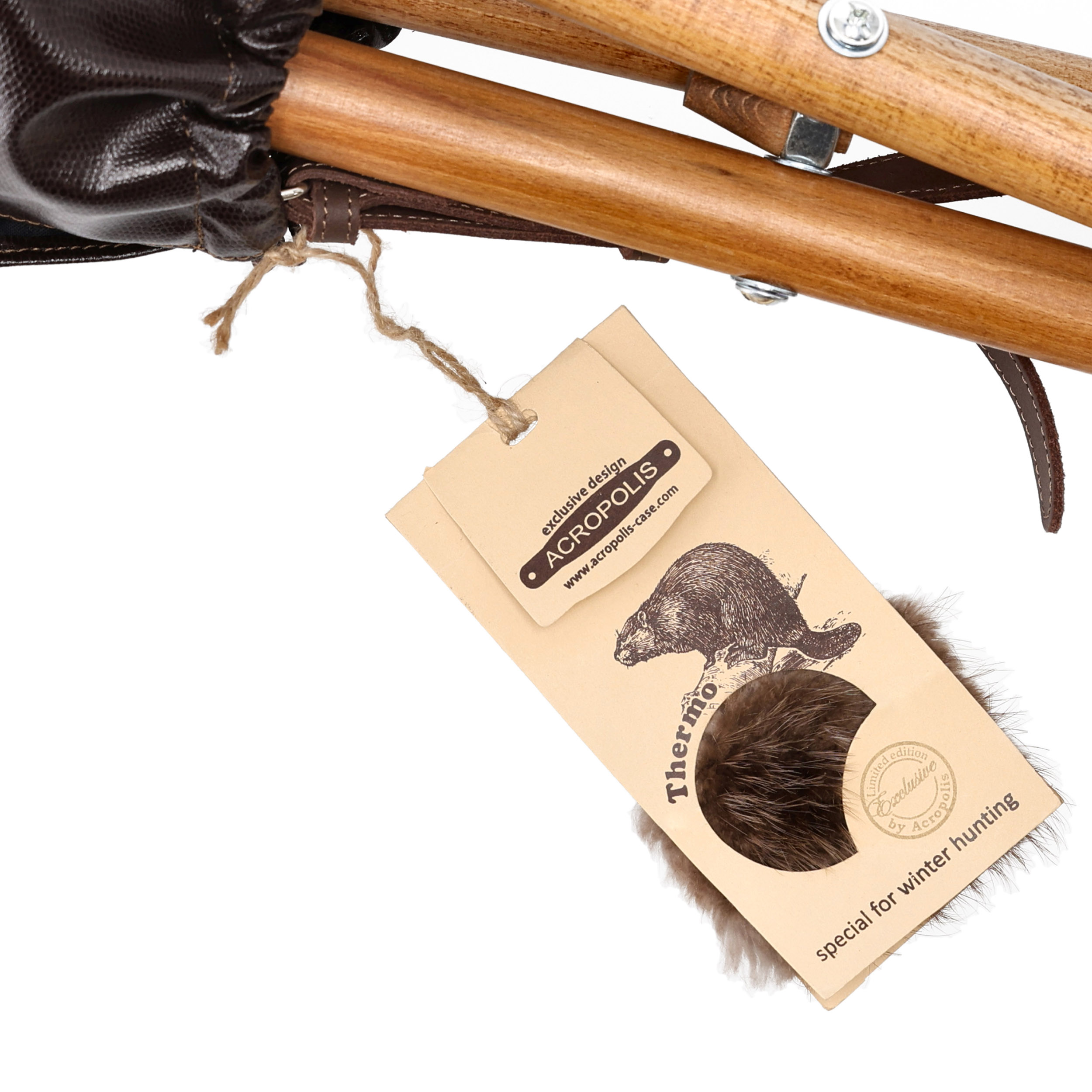 Krzesło Acropolis z siedziskiem z naturalnego futra bobra - obrazek 6