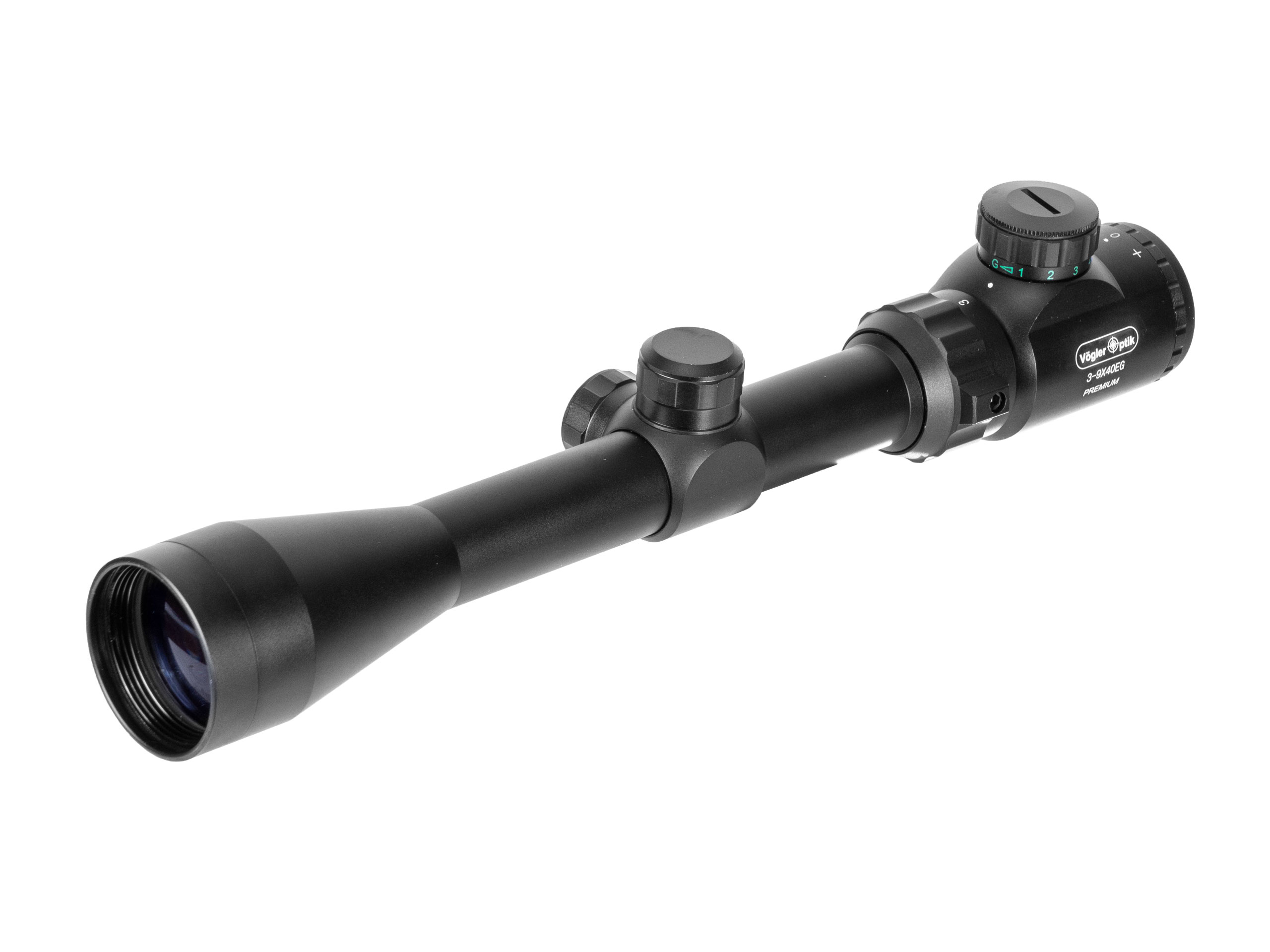 Luneta celownicza Vogler 3-9x40 EG MilDot, z podświetleniem, z montażem - obrazek 2