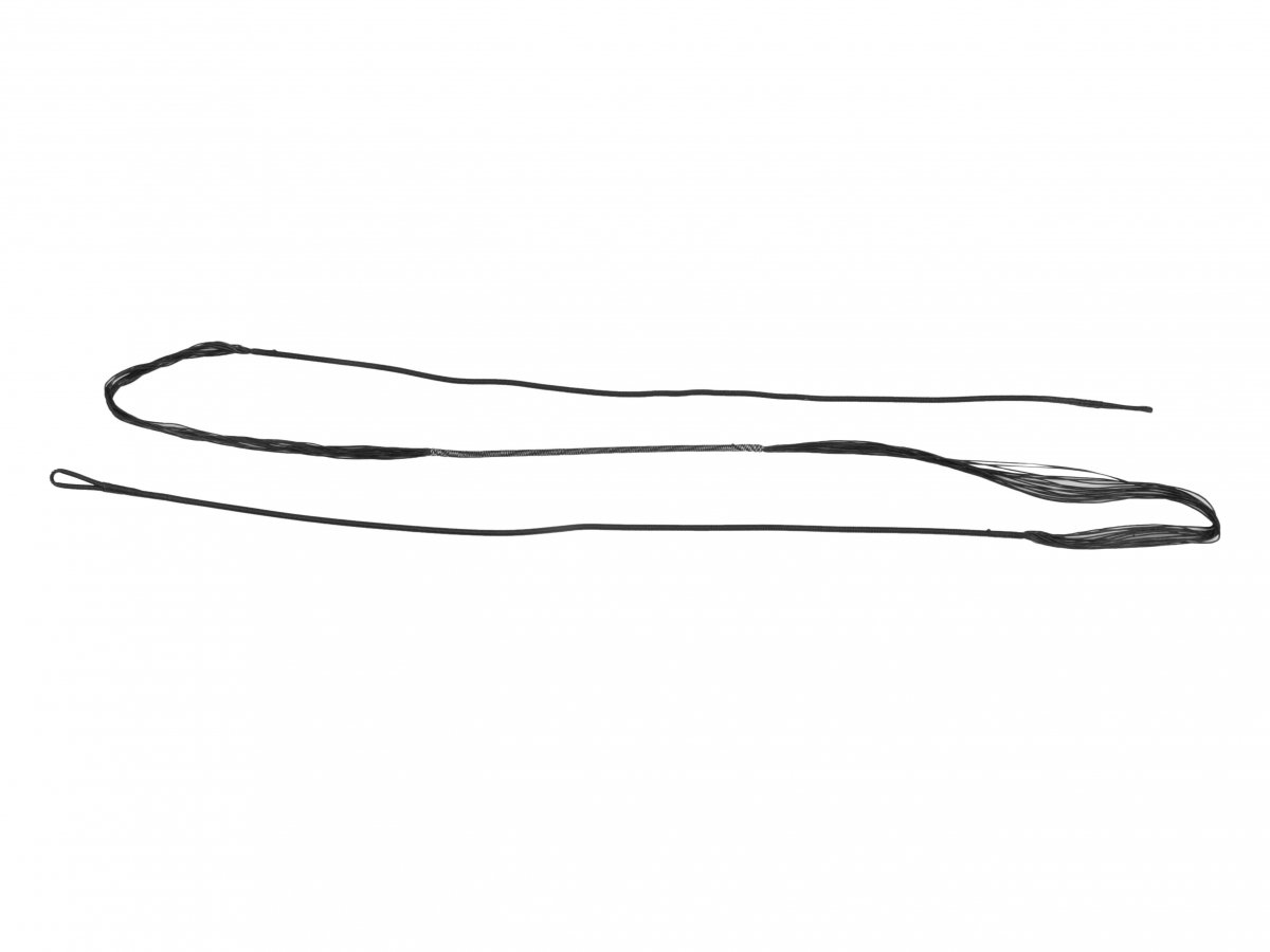 Cięciwa Poe Lang do łuku Rex 51" czarno-czerwona - obrazek 4