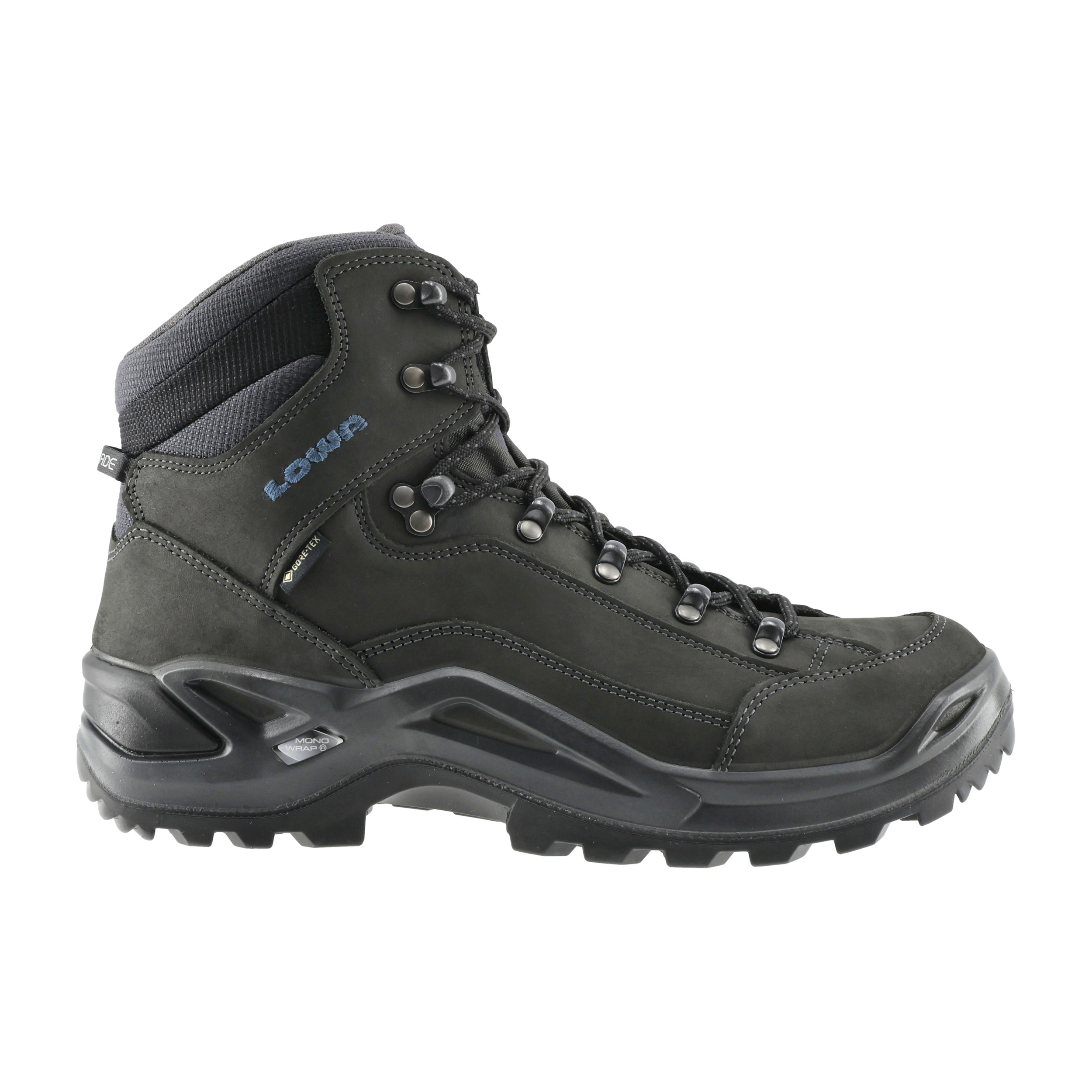Buty męskie LOWA Renegade GTX mid, antracyt/niebieski 43,5