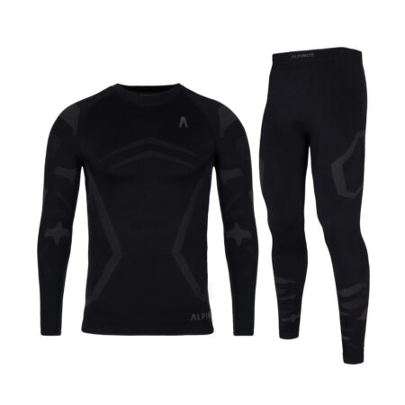 Bielizna męska Alpinus termoaktywna Idre Set czarna M