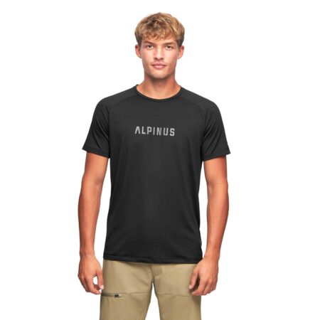 Koszulka męska grafen Alpinus Dirfi czarna 2XL