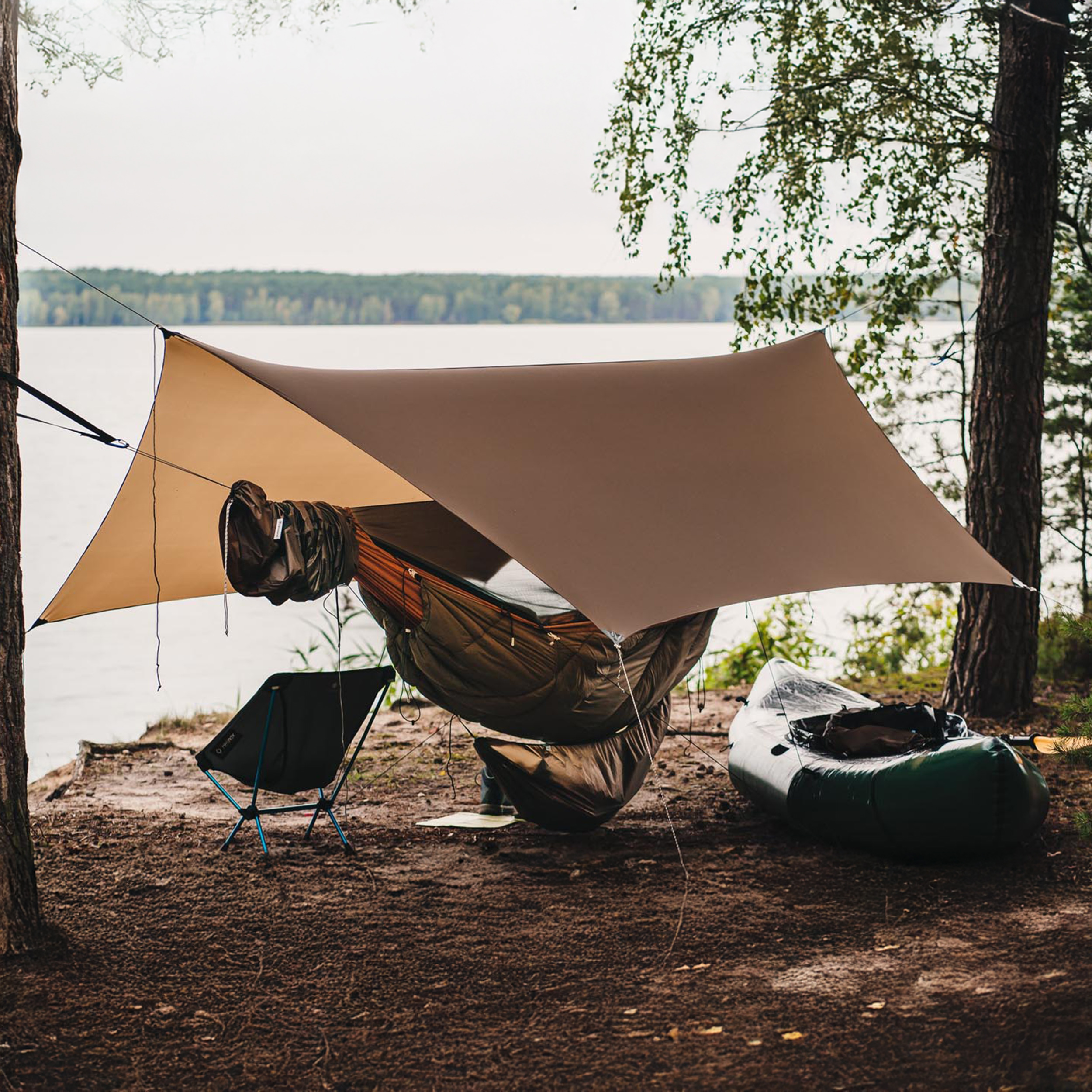 Hamak Lesovik Draka z zawieszeniem Sneka golden brown - obrazek 4