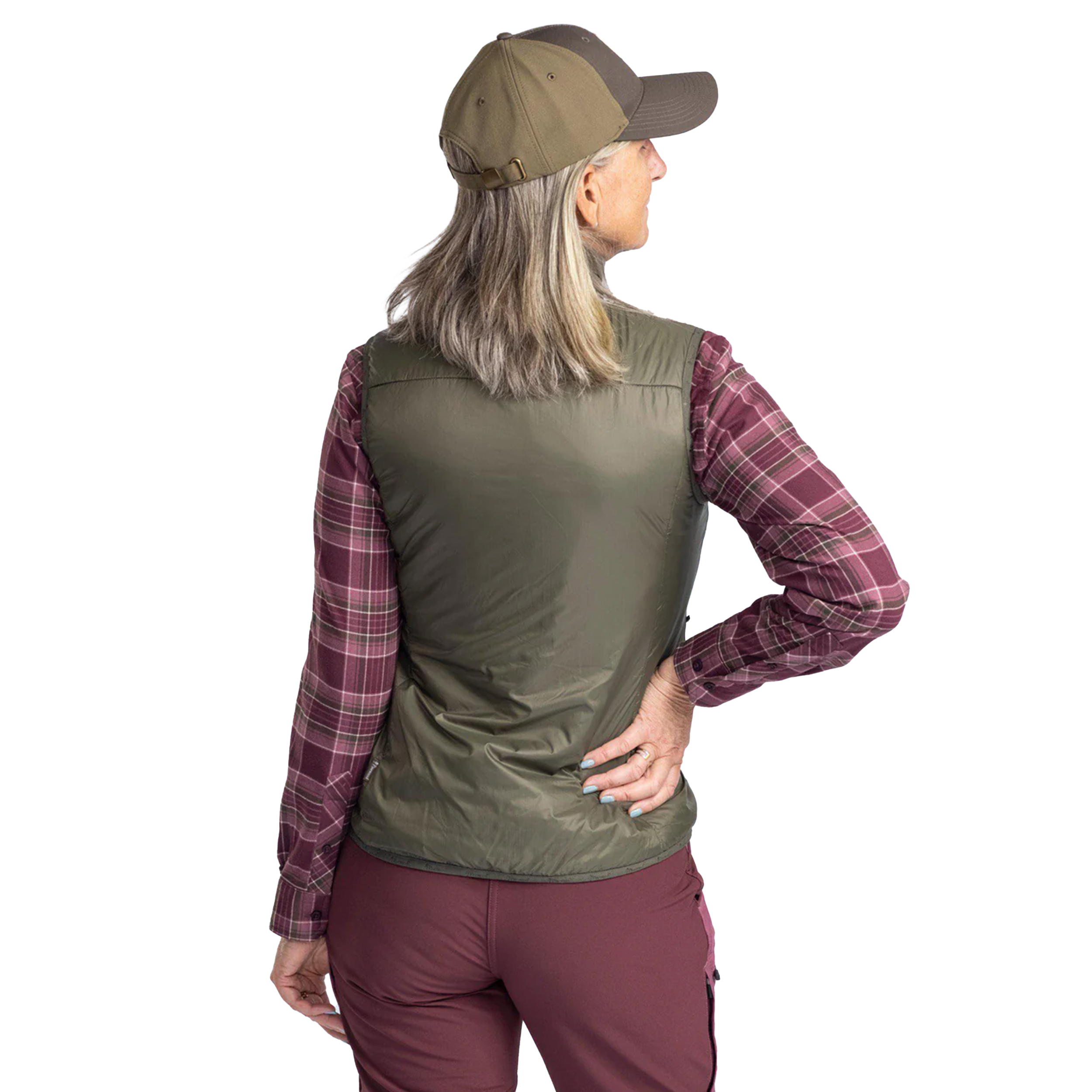 Koszula damska flanelowa Pinewood Abisko, śliwkowa L - obrazek 2