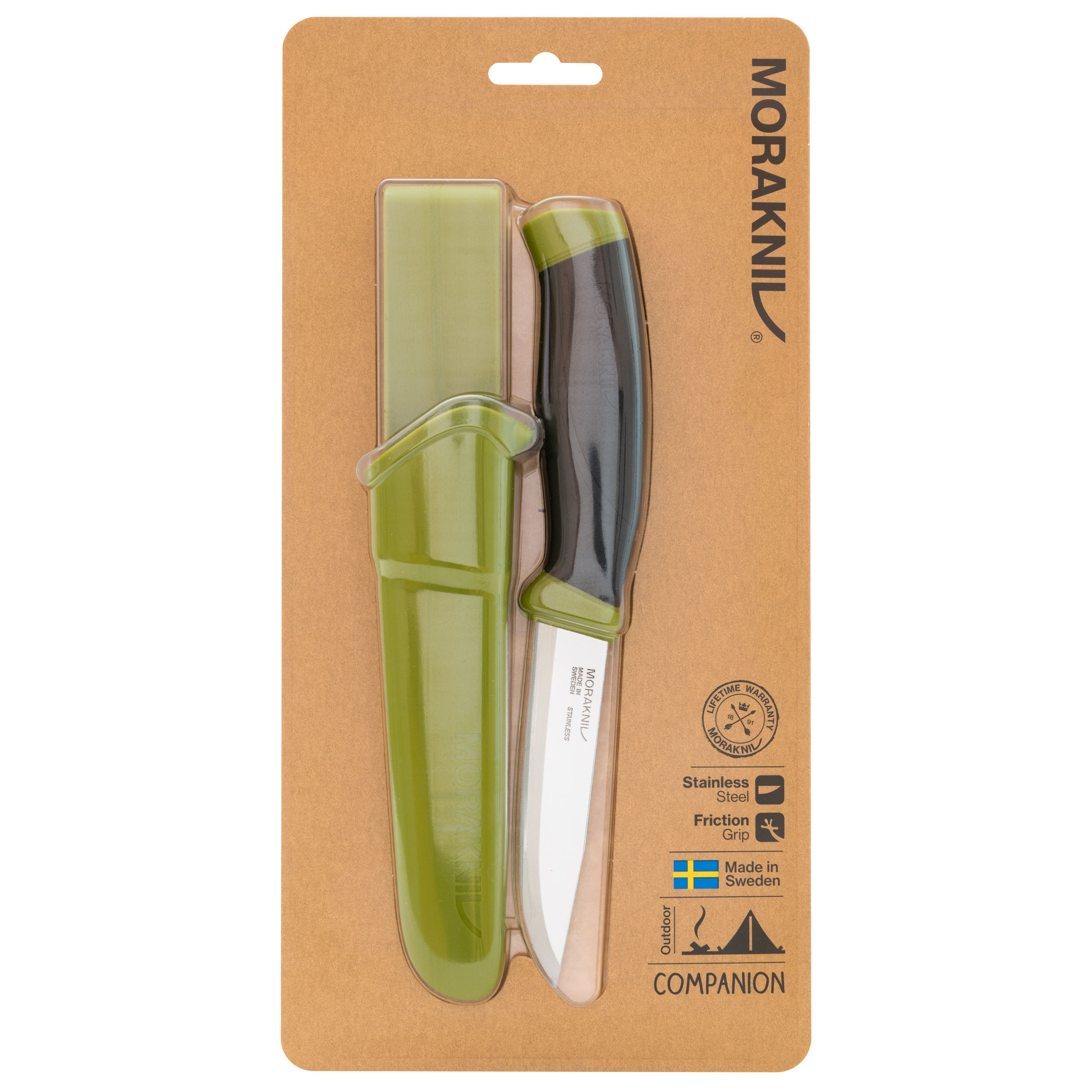 Nóż Morakniv Companion oliwkowy stal nierdzewna - obrazek 5