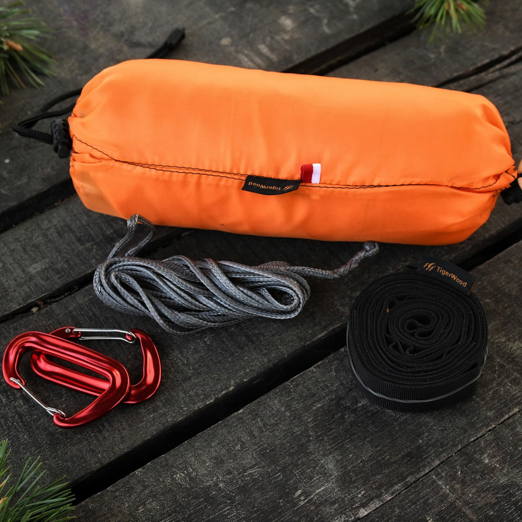 Hamak TigerWood ultra lekki Sky Version pomarańczowy - obrazek 6