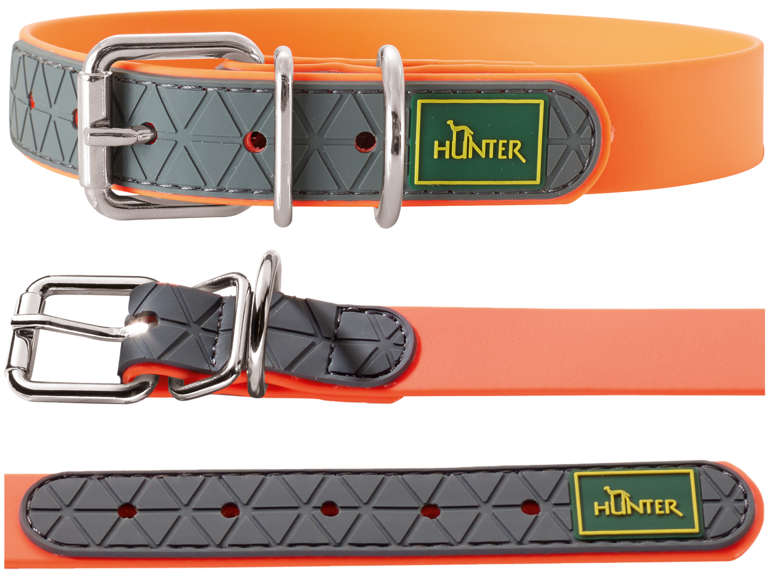 Obroża Hunter Convenience 45 neon pomarańczowa - obrazek 3