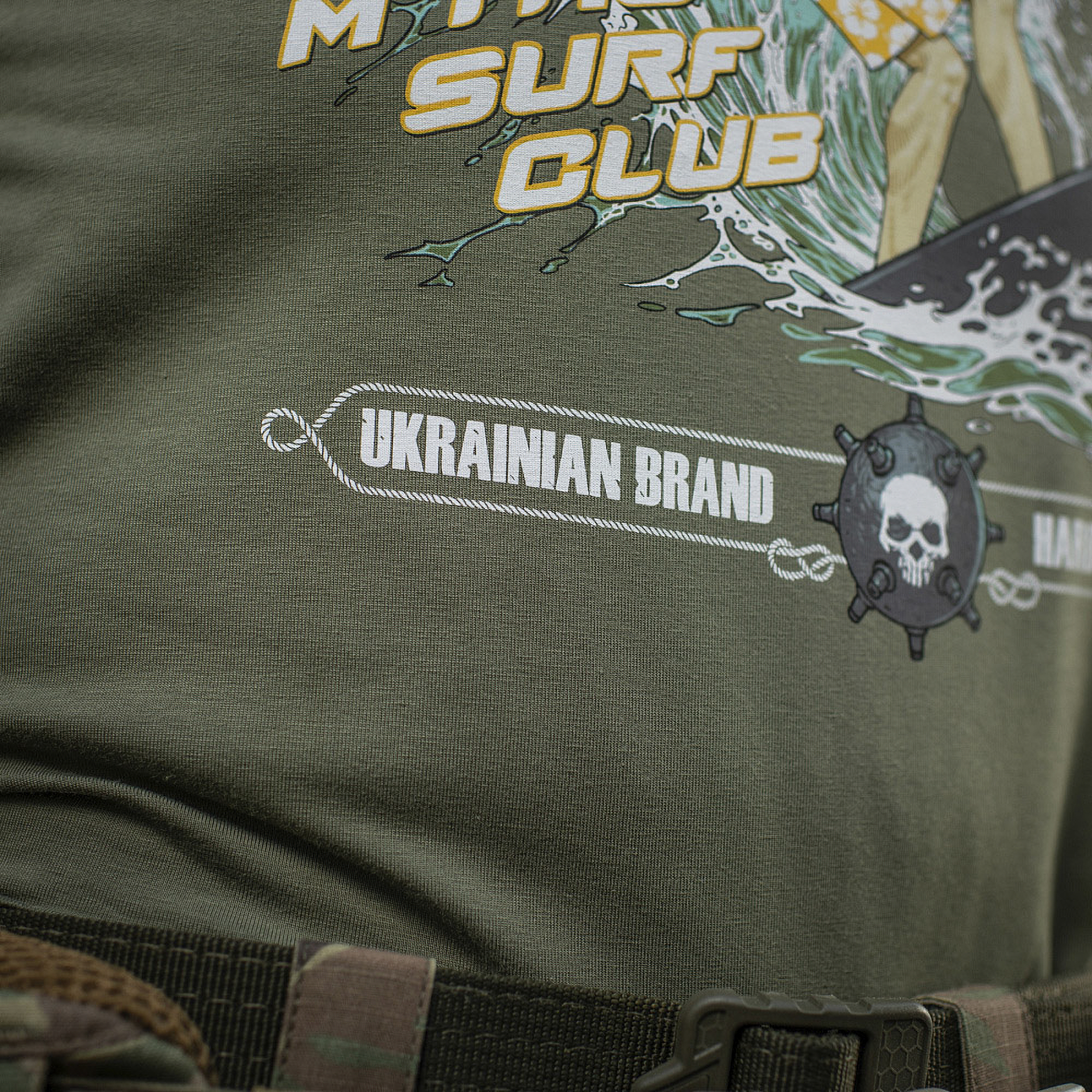 Koszulka męska M-Tac Surf Club oliwkowa XL - obrazek 9