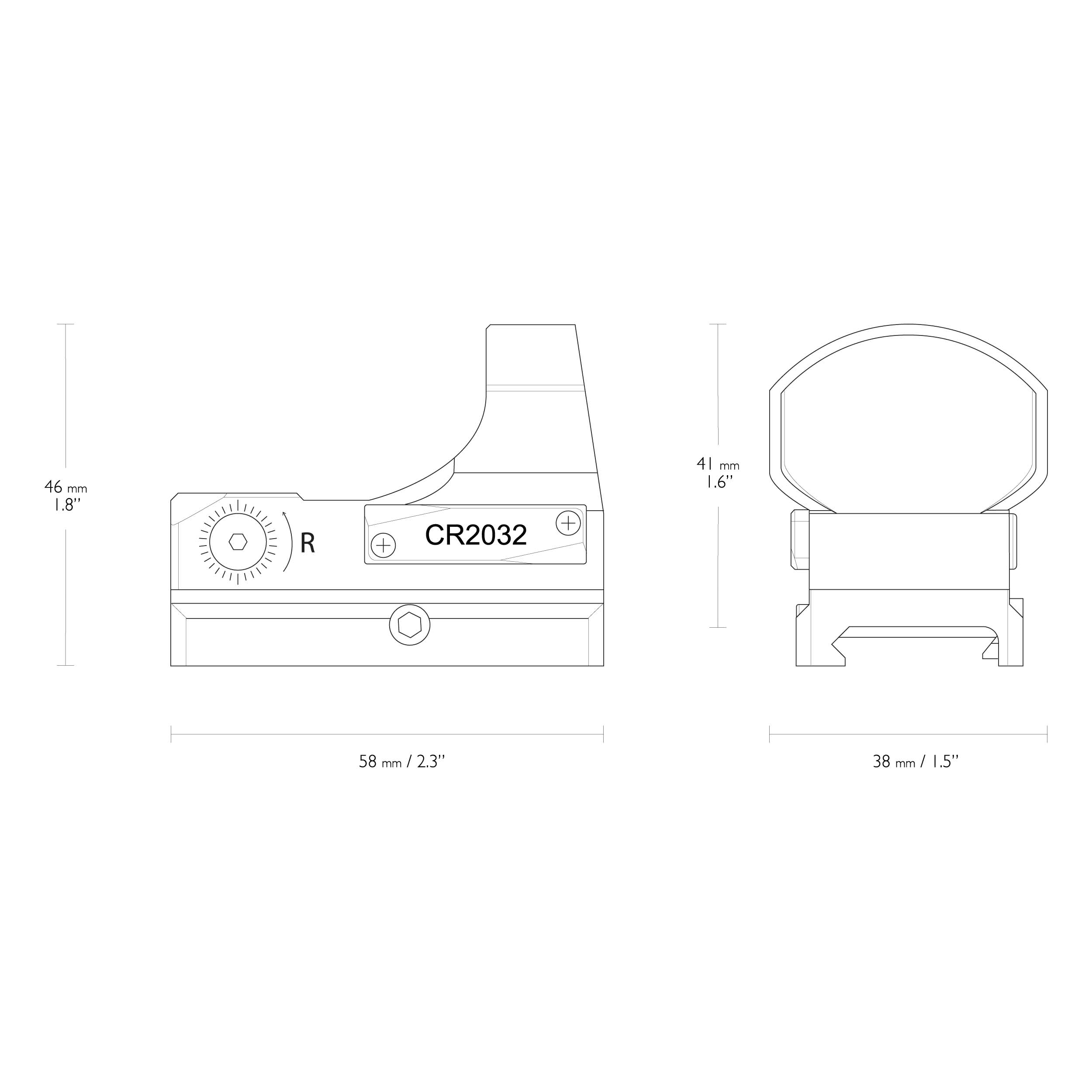 Kolimator otwarty Hawke Reflex Sight 3 MOA Wide View - obrazek 4