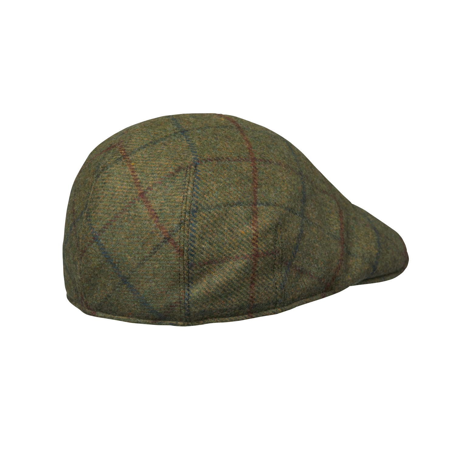 Kaszkiet męski Chevalier Dalton Tweed Sixpence Cam Winter Moss Checked 58 - obrazek 2