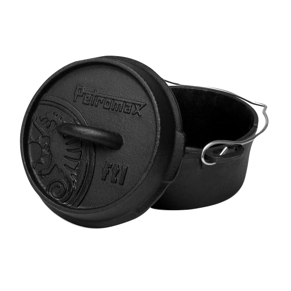 Garnek żeliwny Petromax ft1 0,93 l z płaskim dnem - obrazek 2