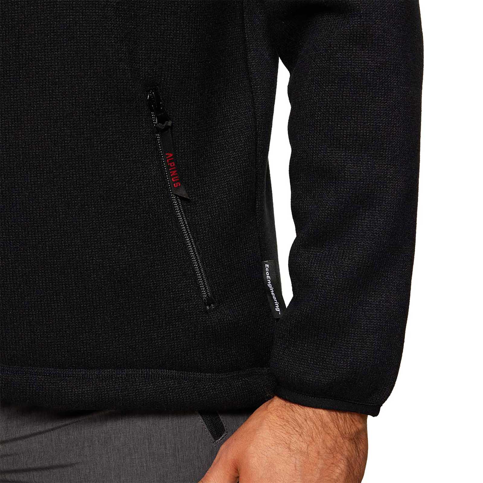 Bluza męska Alpinus polarowa Svene czarna XL - obrazek 4