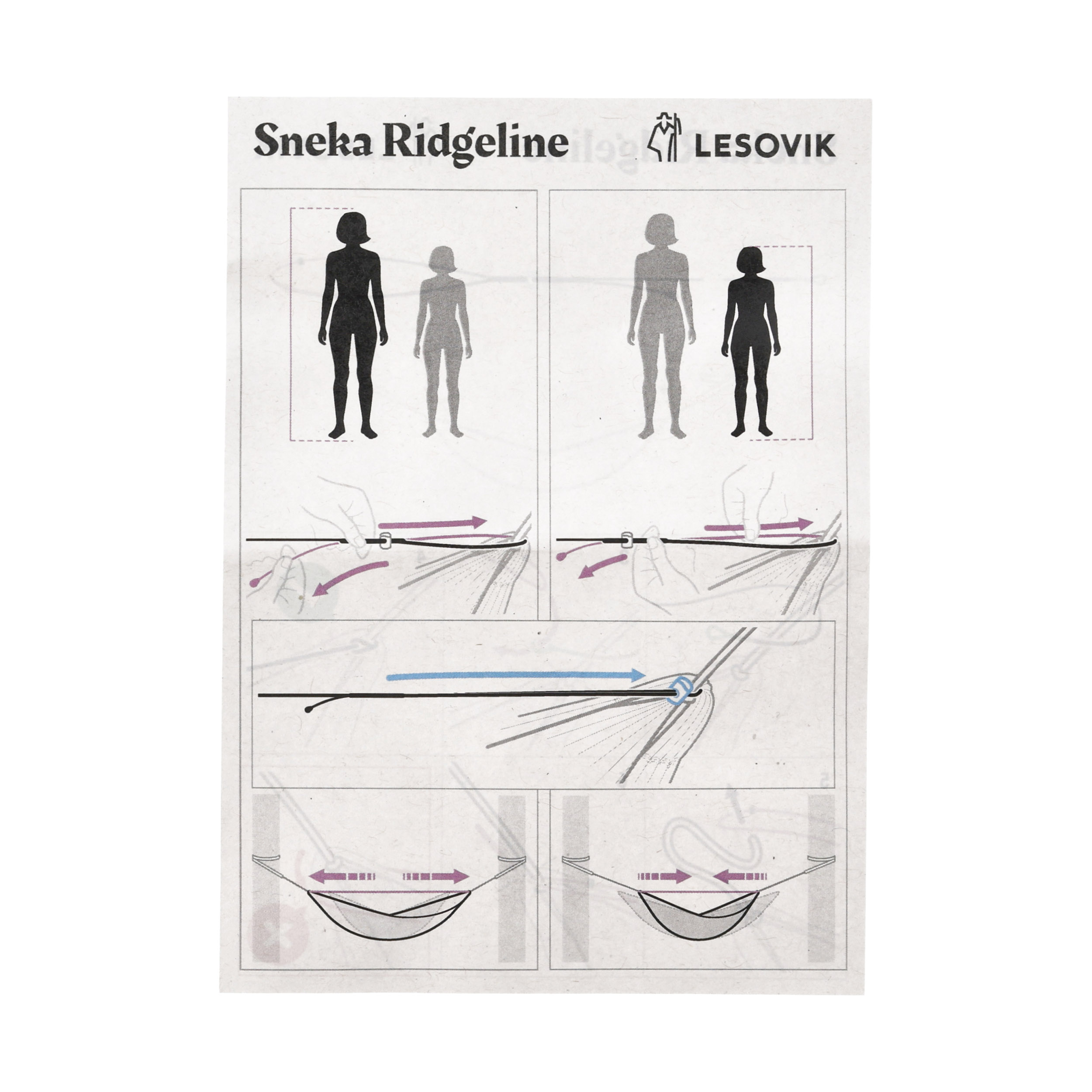 Cięciwa hamakowa Lesovik Sneka black - obrazek 6