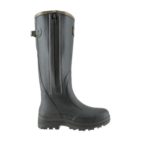 Kalosze Gateway1 Pheasant Game 18" Leather side zip, czarno/oliwkowe 41