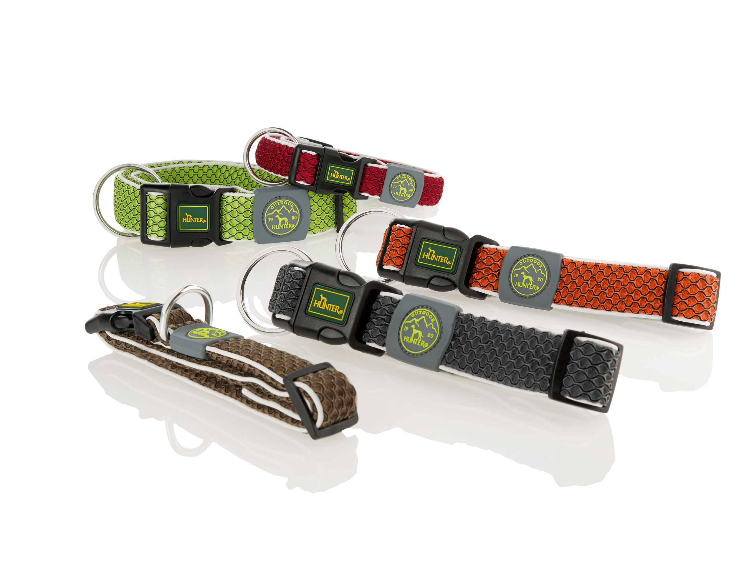 Obroża Hunter Hilo Vario Basic S limonkowa - obrazek 3