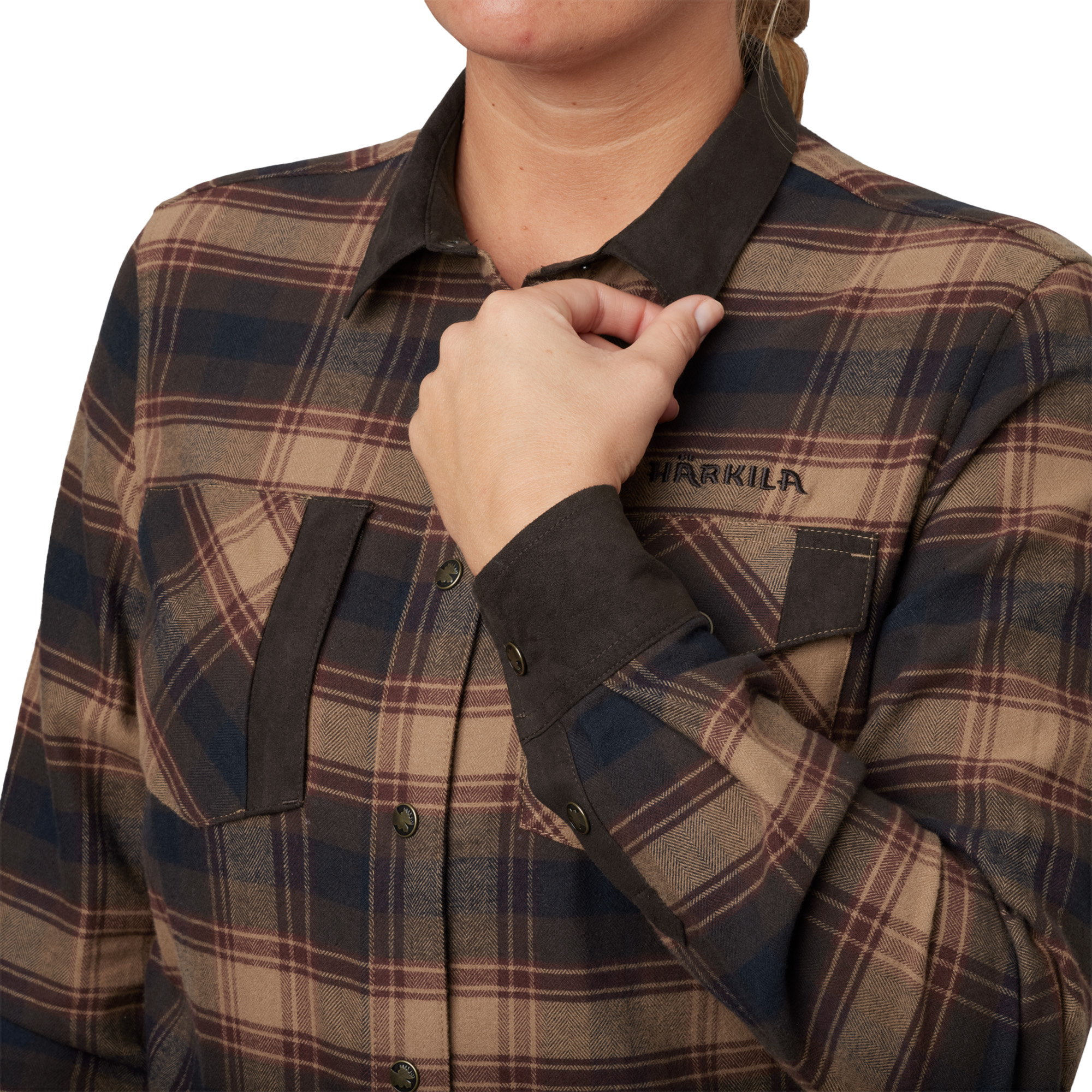 Koszula damska Härkila Aivak Burgundy XL - obrazek 3