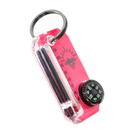 Brelok z termometrem i kompasem Sun Co. Therm-O-Compass Neon różówy