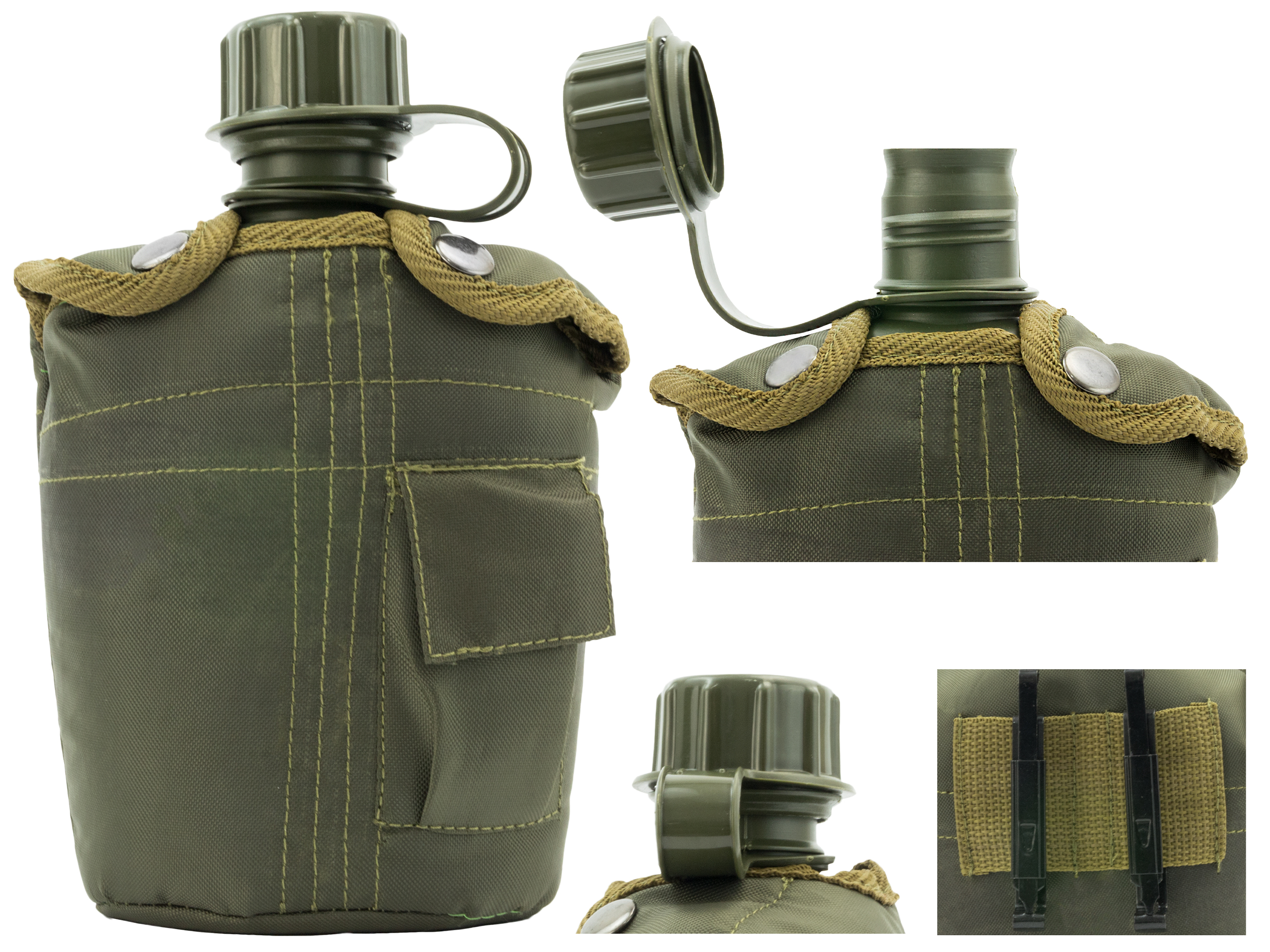 Manierka w pokrowcu MFH - oliwkowa - obrazek 6