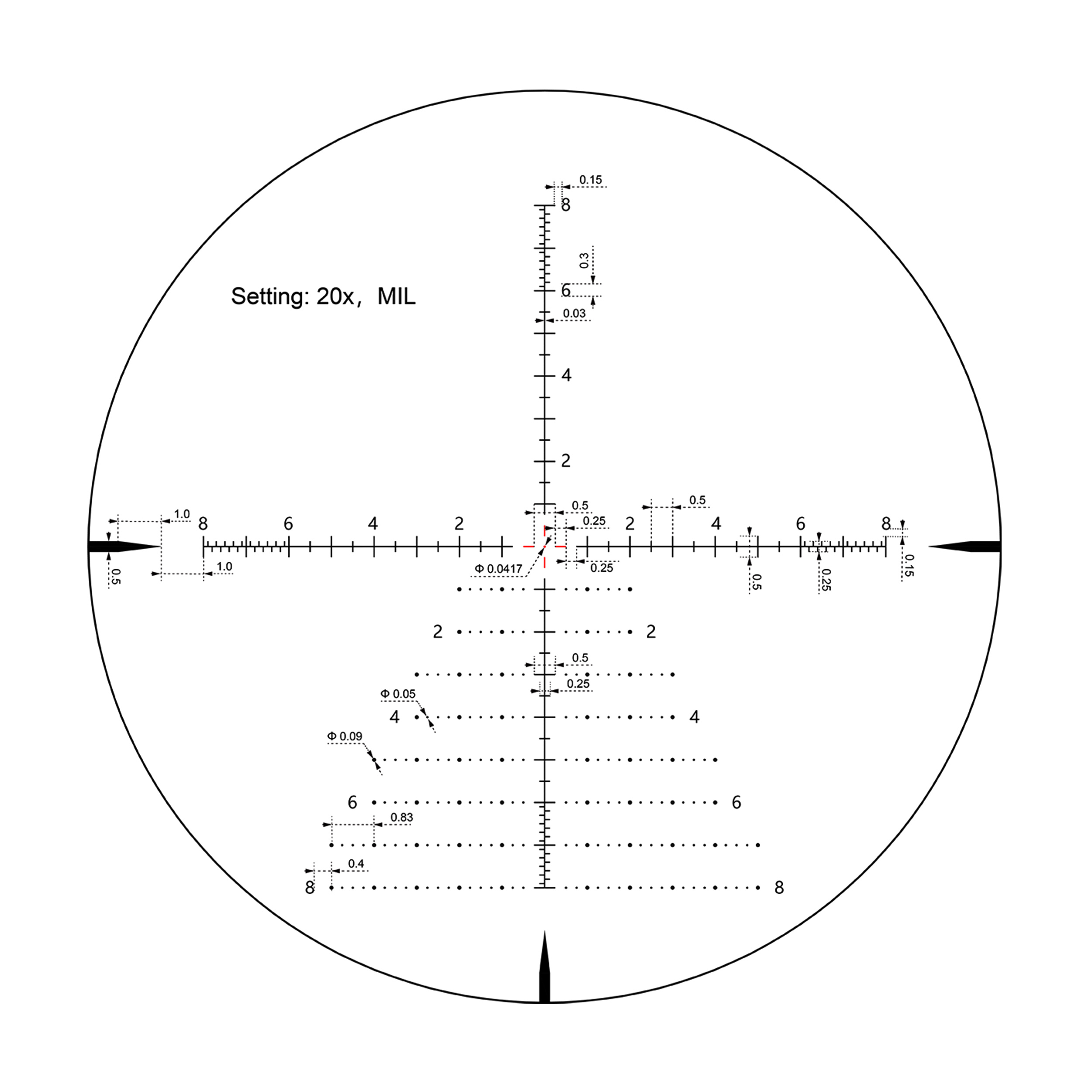 Luneta celownicza Vector Optics Tauron 3-24x56 ED SFP SCOL-55 czarna - obrazek 8