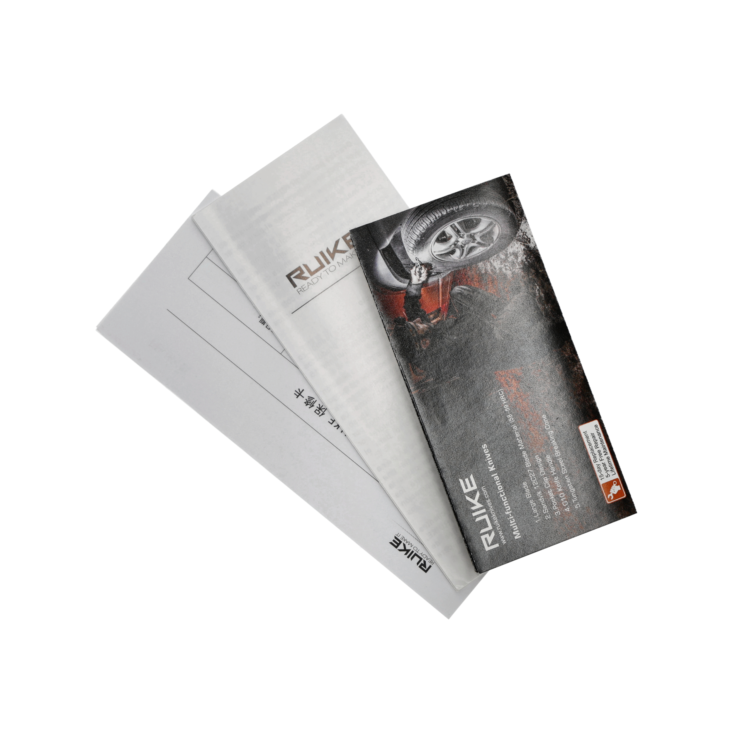 Nóż składany Ruike P801-J pomarańczowy - obrazek 6