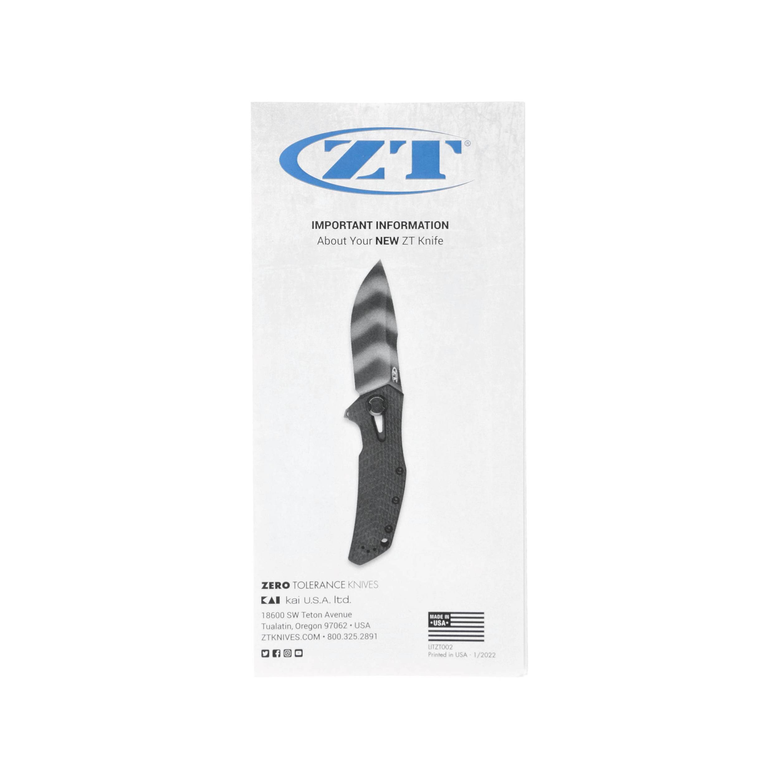 Nóż składany Zero Tolerance ZTSinkevich 0452CF - obrazek 6