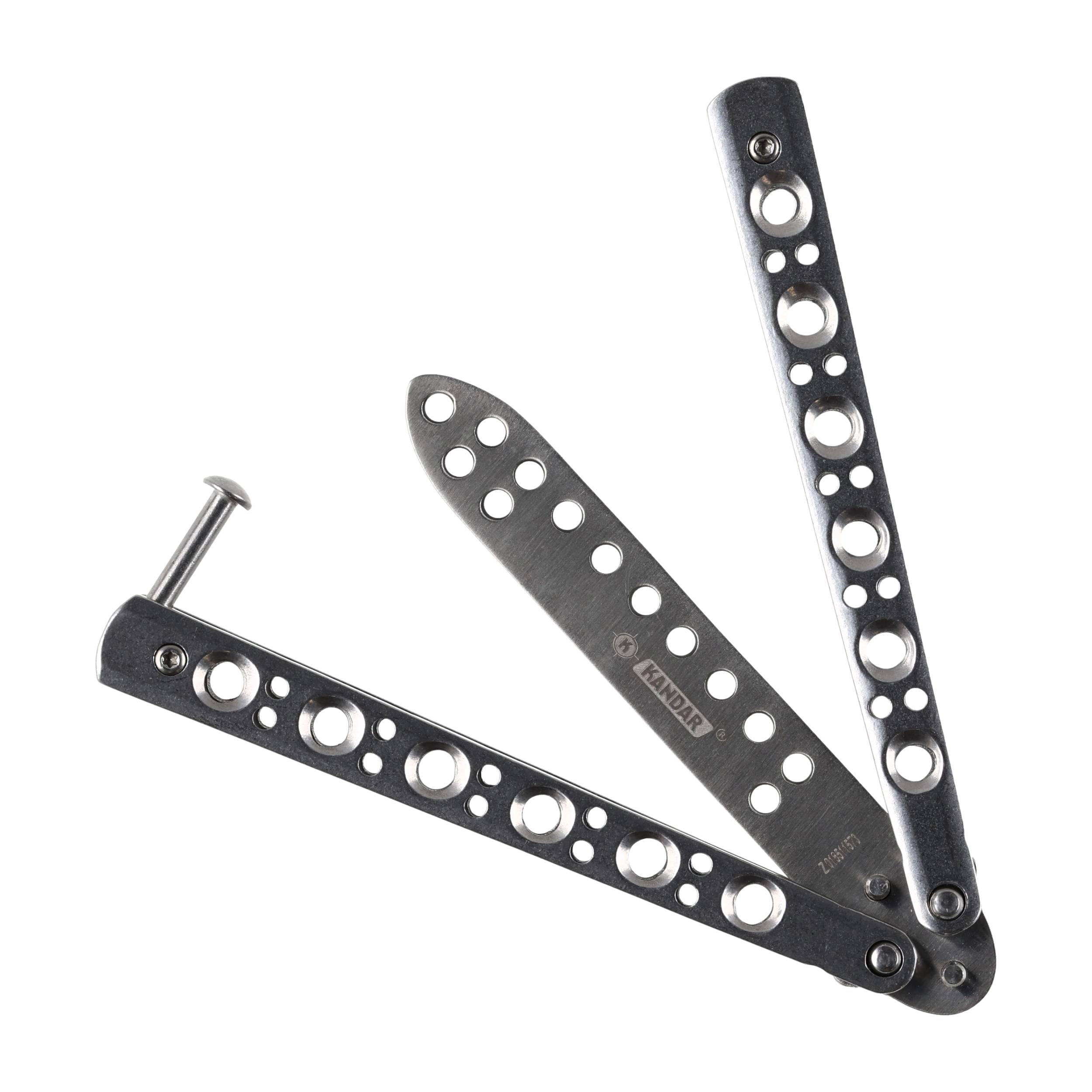 Nóż motylkowy treningowy Kandar N269 czarny - obrazek 6
