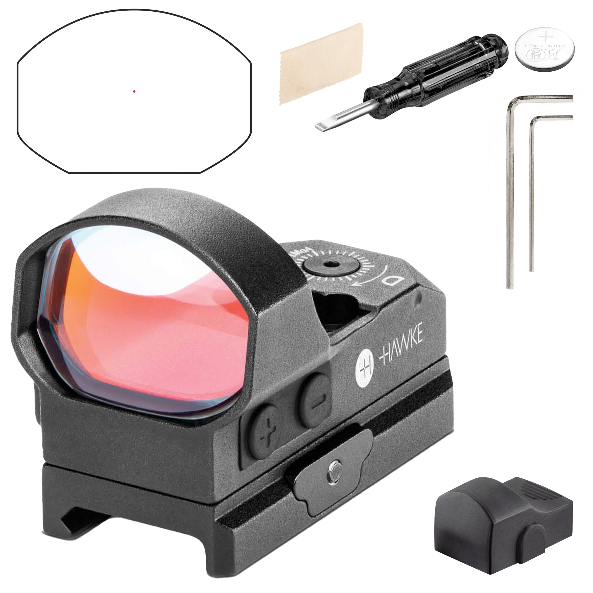 Kolimator otwarty Hawke Reflex Sight 3 MOA Wide View - obrazek 10
