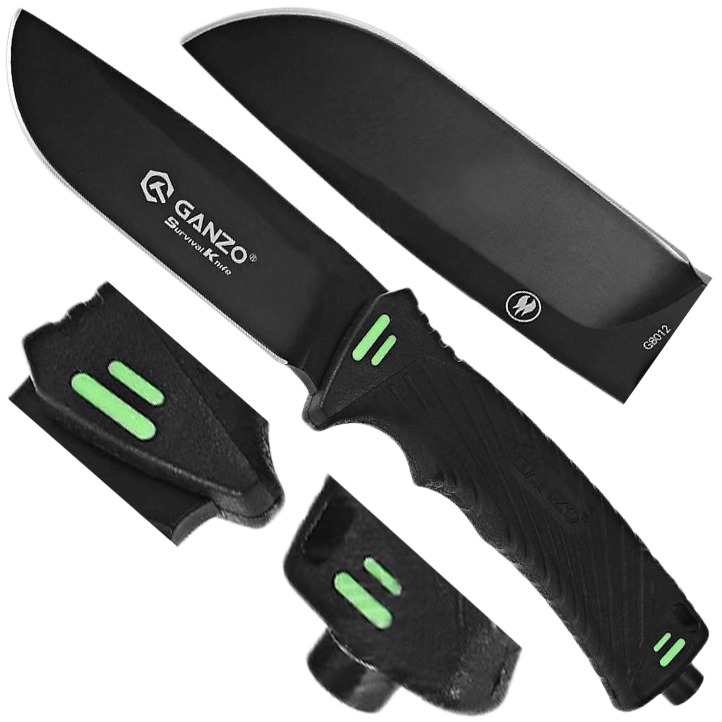 Nóż bushcraft Ganzo G8012-BK - obrazek 5