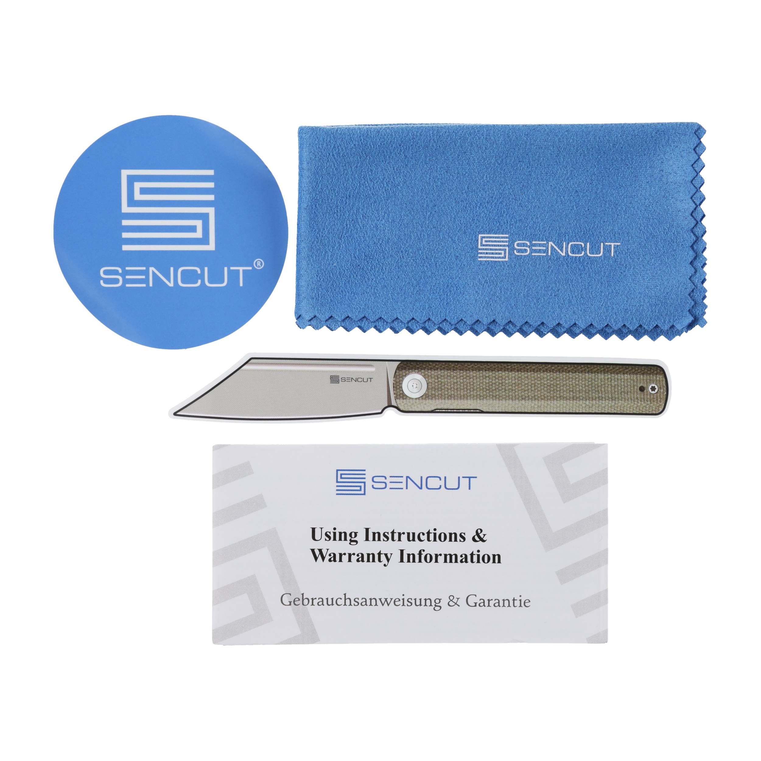 Nóż składany Sencut Sachse S21007-1 black micarta - obrazek 7