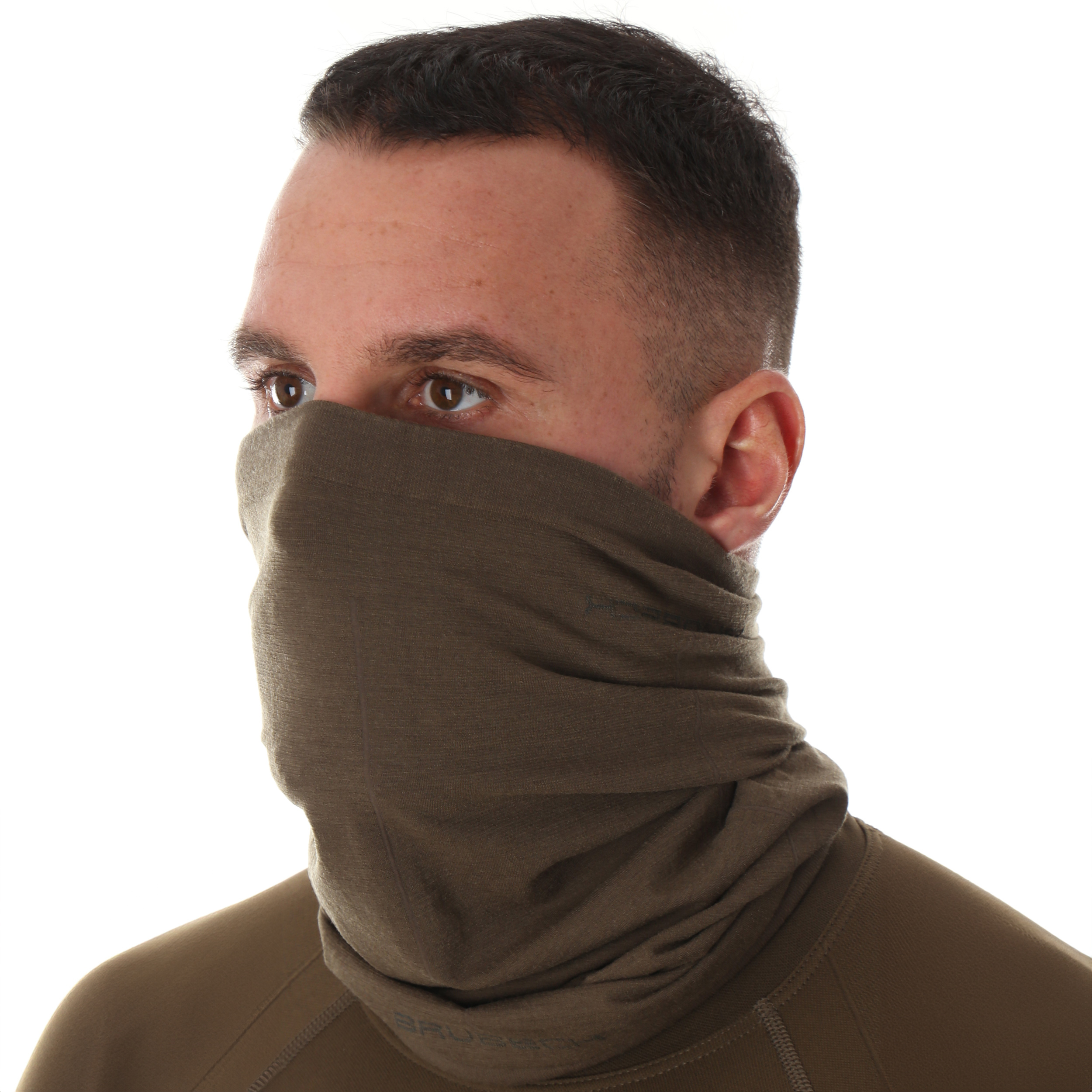 Komin Brubeck Ranger Wool wełniany khaki L/XL - obrazek 3