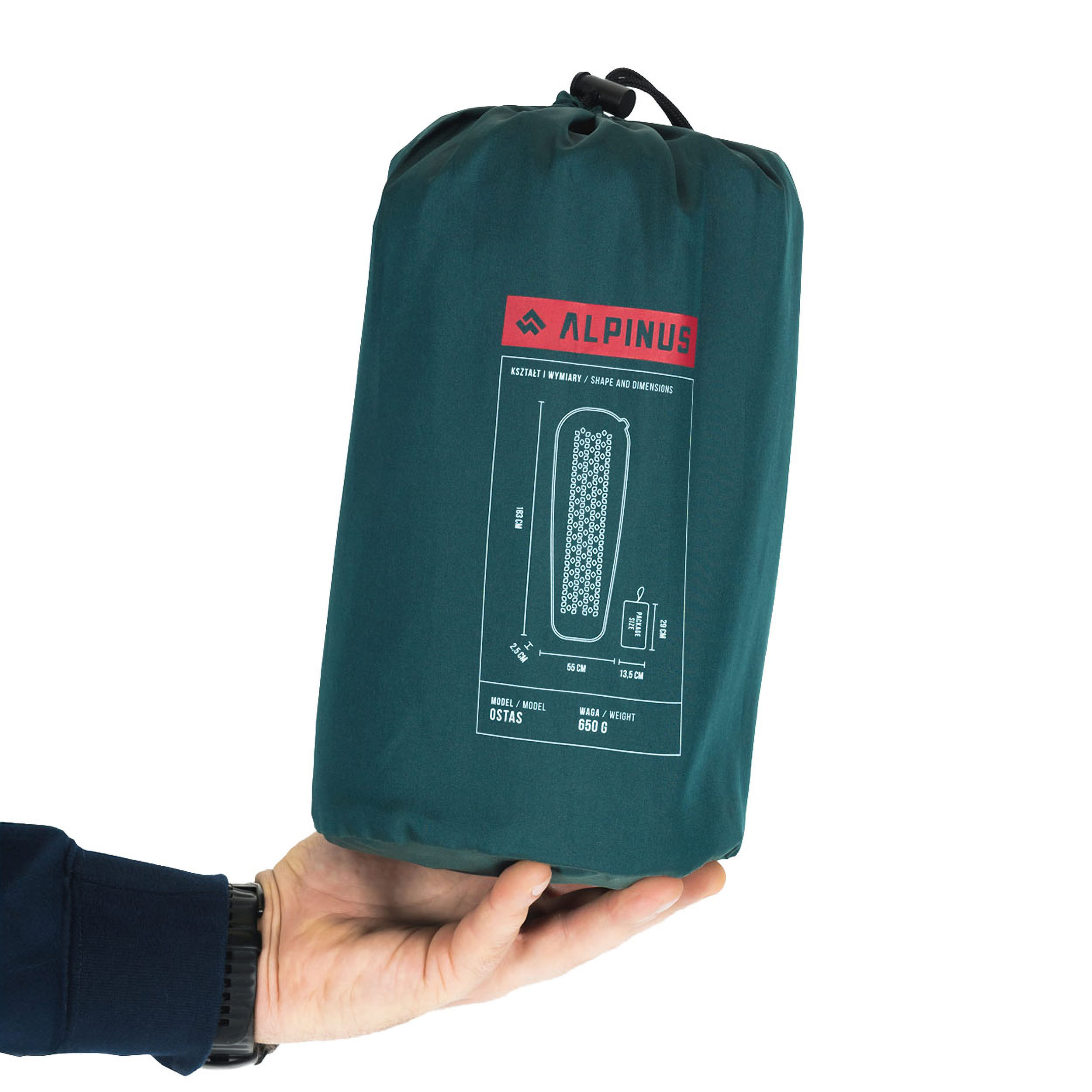 Mata samopompująca Alpinus Ostas zielony - obrazek 5