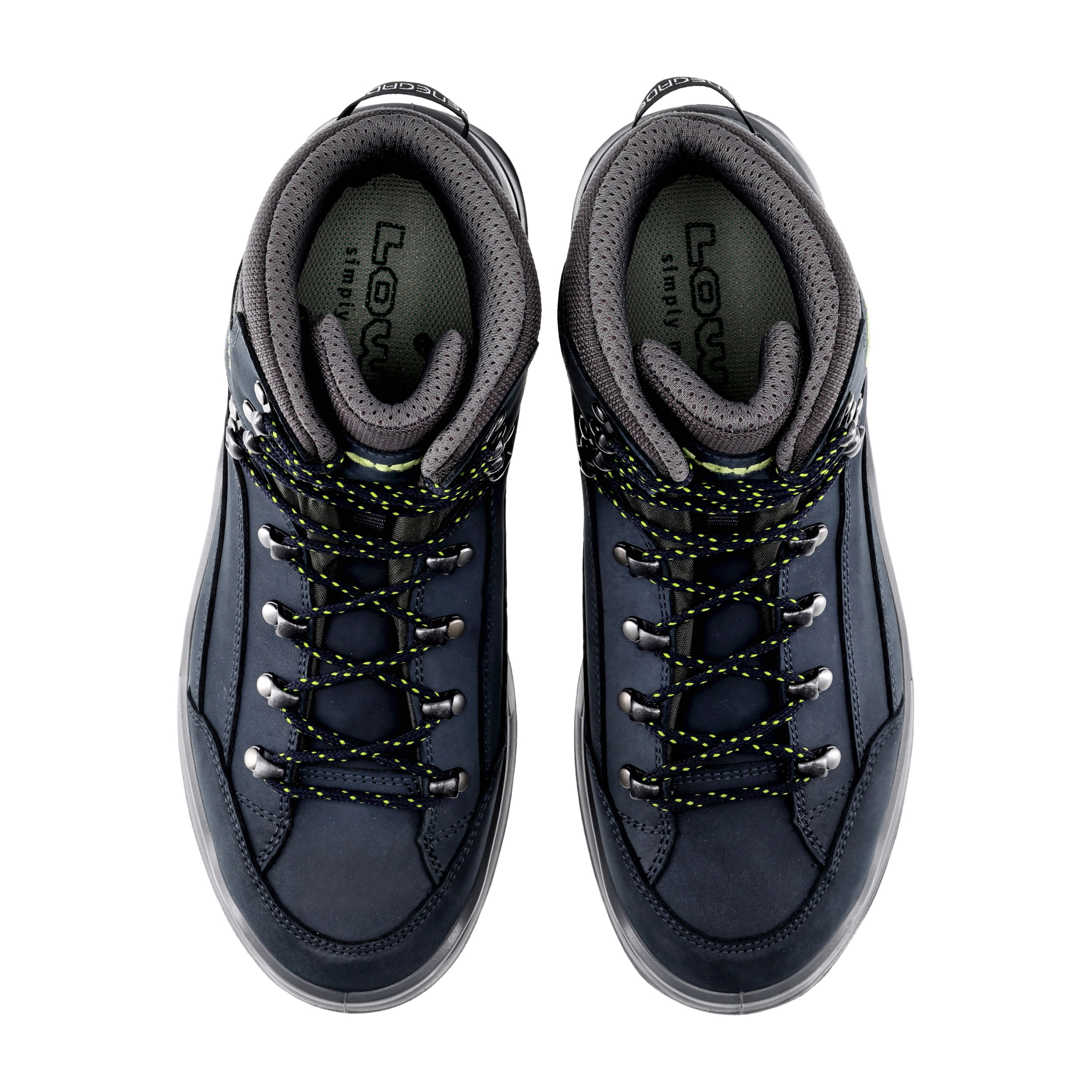 Buty męskie LOWA Renegade GTX mid, ciemnoniebieski/limonkowy 45 - obrazek 7