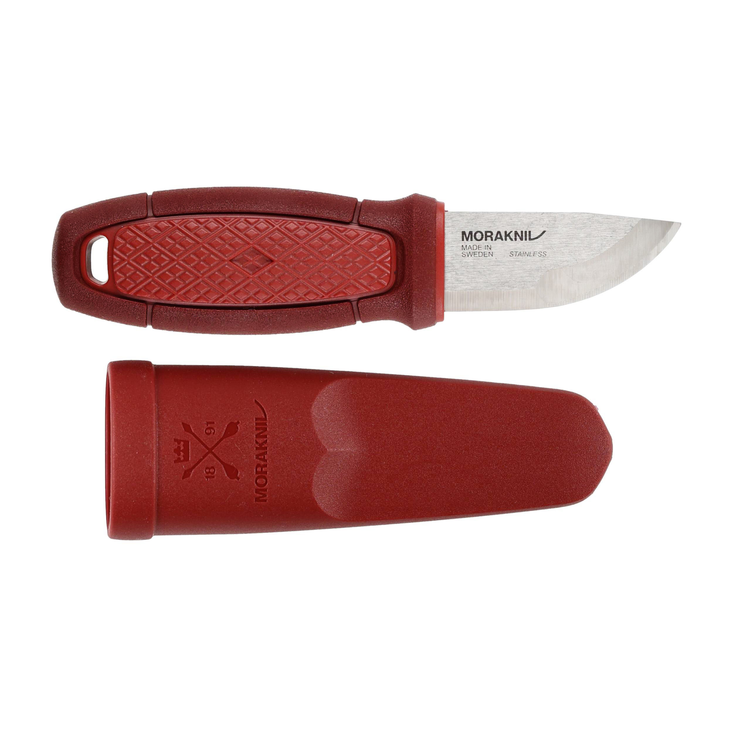 Nóż Morakniv Eldris czerwony z zestawem Neck Knife stal nierdzewna - obrazek 4