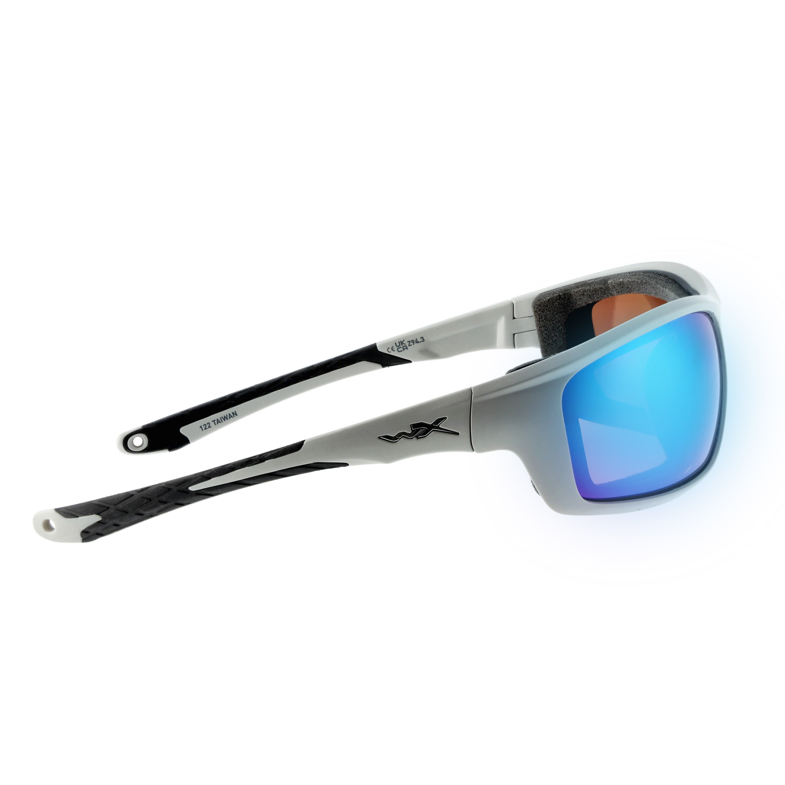 Okulary polaryzacyjne Wiley X Grid Captivate CCGRD07 green mirror, popielate oprawki - obrazek 3