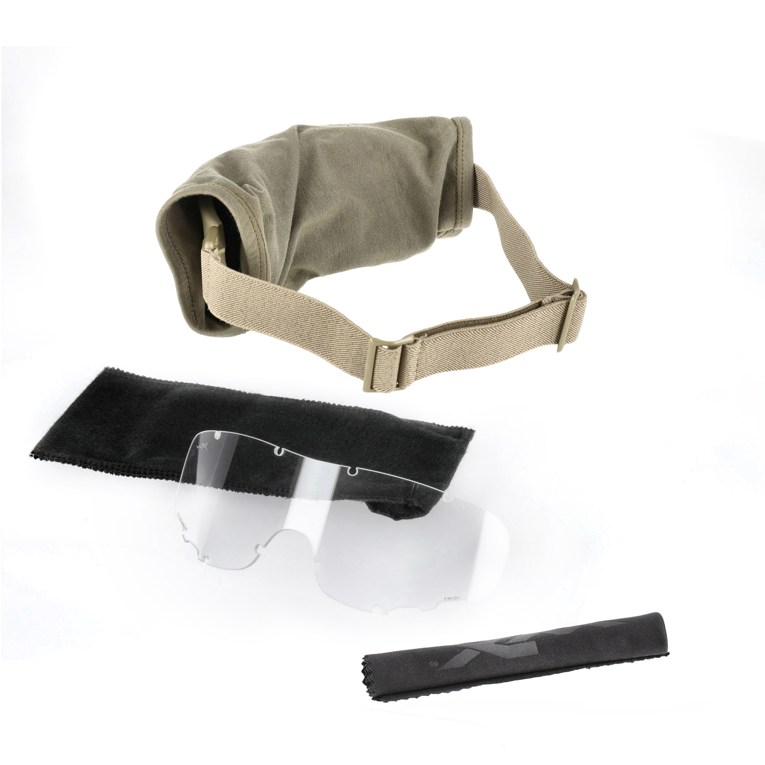 Gogle taktyczne Wiley X Spear SP29T grey / clear, jasnobrązowe oprawki - obrazek 4