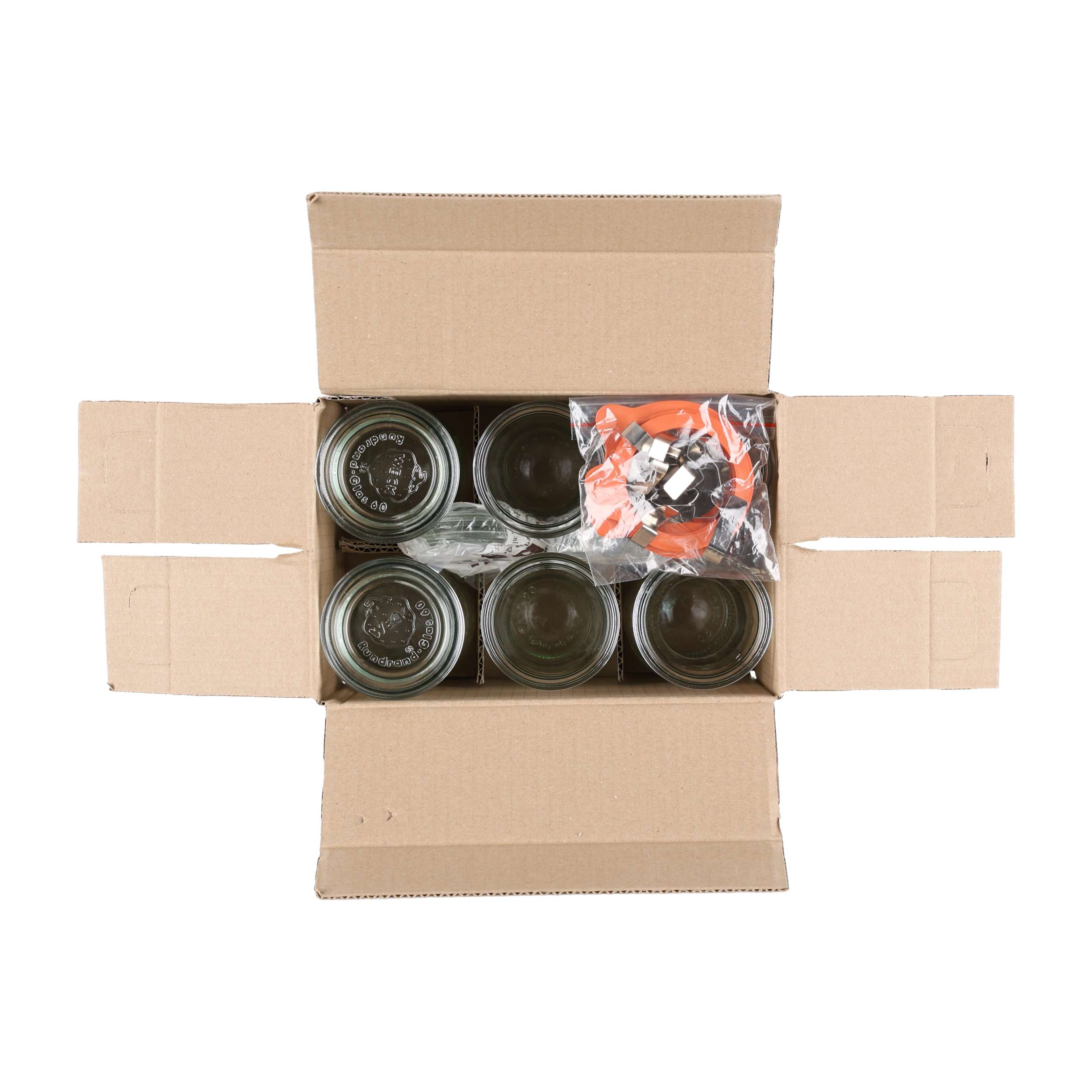 Butelka Weck Saftflasche z pokrywką, uszczelką i 2 zapinkami 290 ml 6 szt. - obrazek 3