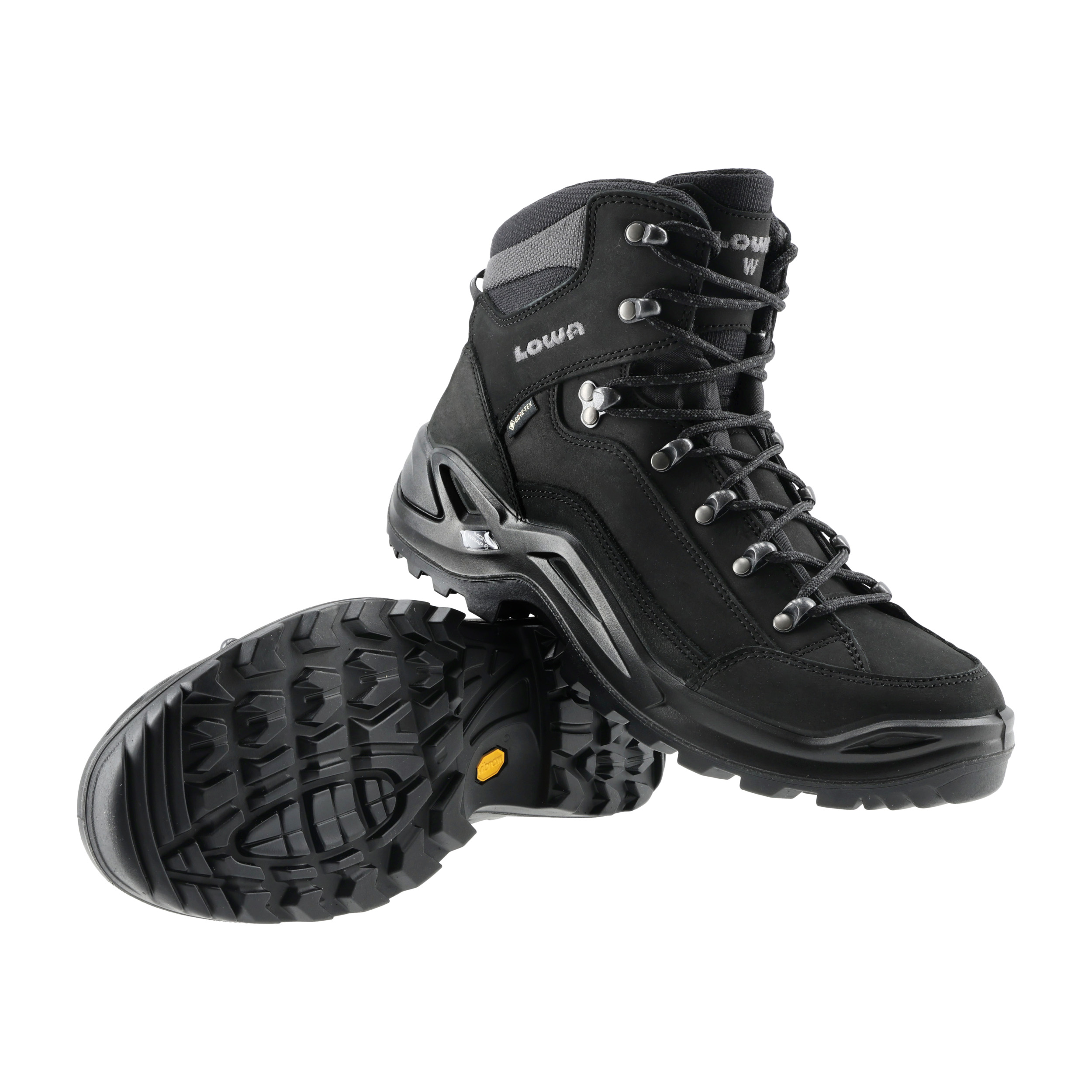Buty męskie LOWA Renegade GTX mid Wid, czarne 41,5 - obrazek 5