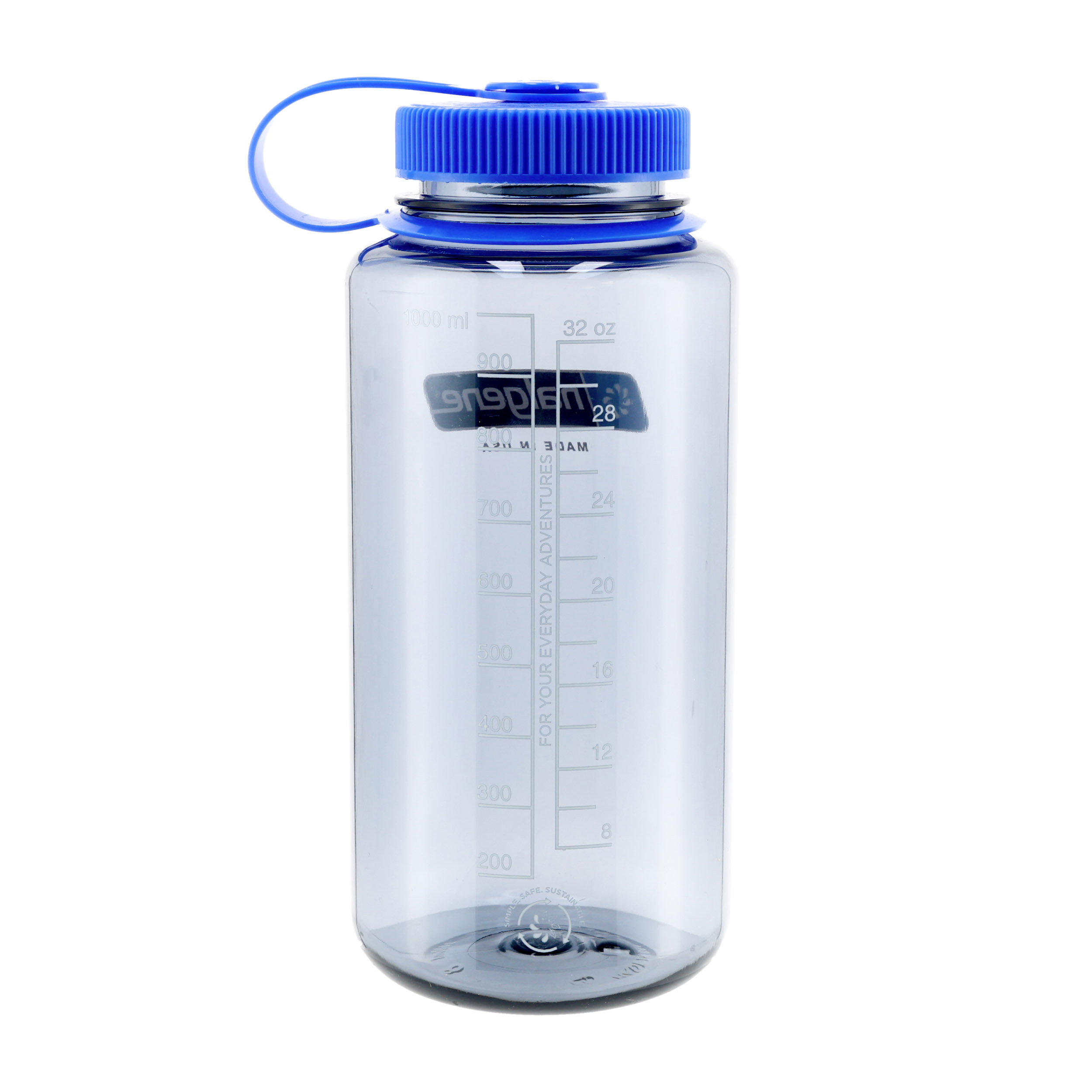 Butelka Nalgene Wide Mouth 1 l szara z szerokim wlewem - obrazek 2