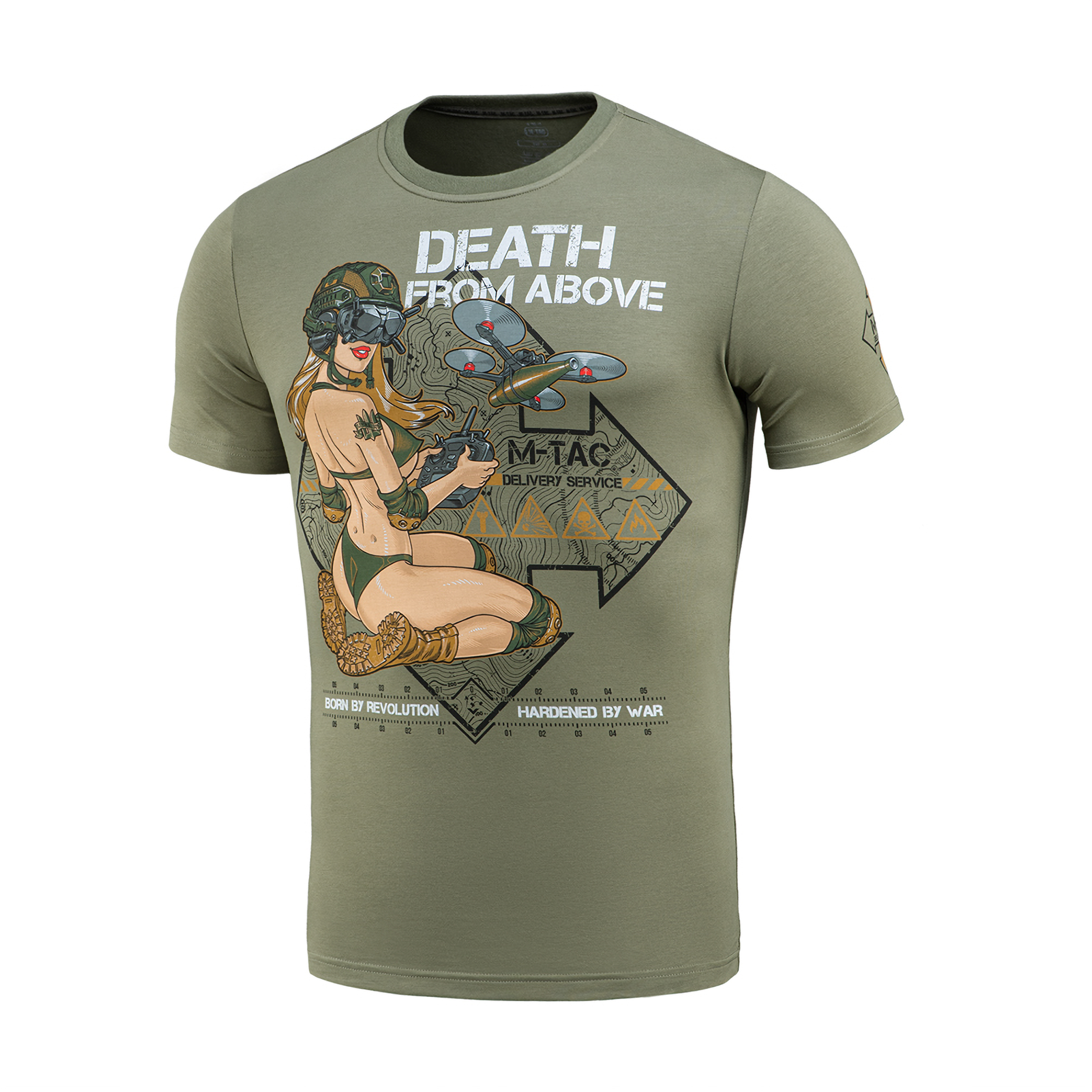 Koszulka M-Tac Delivery service oliwkowa 2XL - obrazek 3