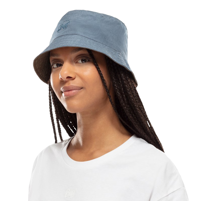 Kapelusz unisex BUFF Travel Bucket Hat Zadok niebiesko-oliwkowy S/M - obrazek 6