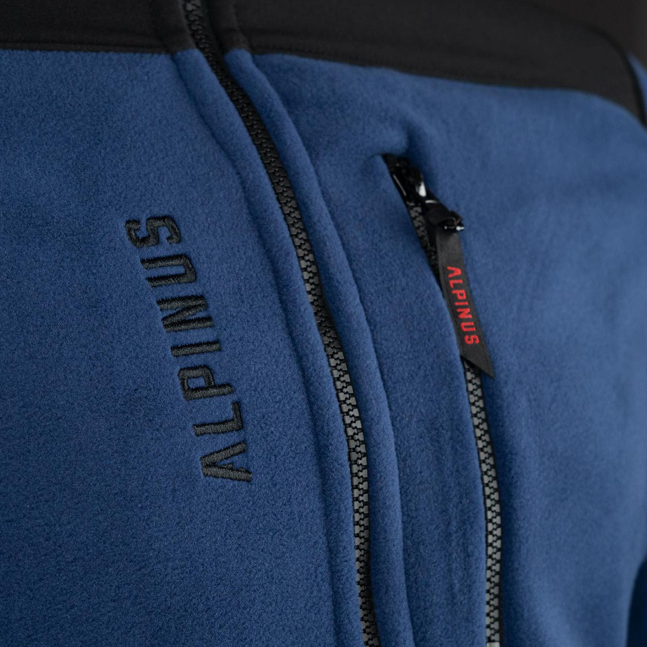 Bluza męska polarowa Alpinus Caen 200 granatowo-czarna 2XL - obrazek 4