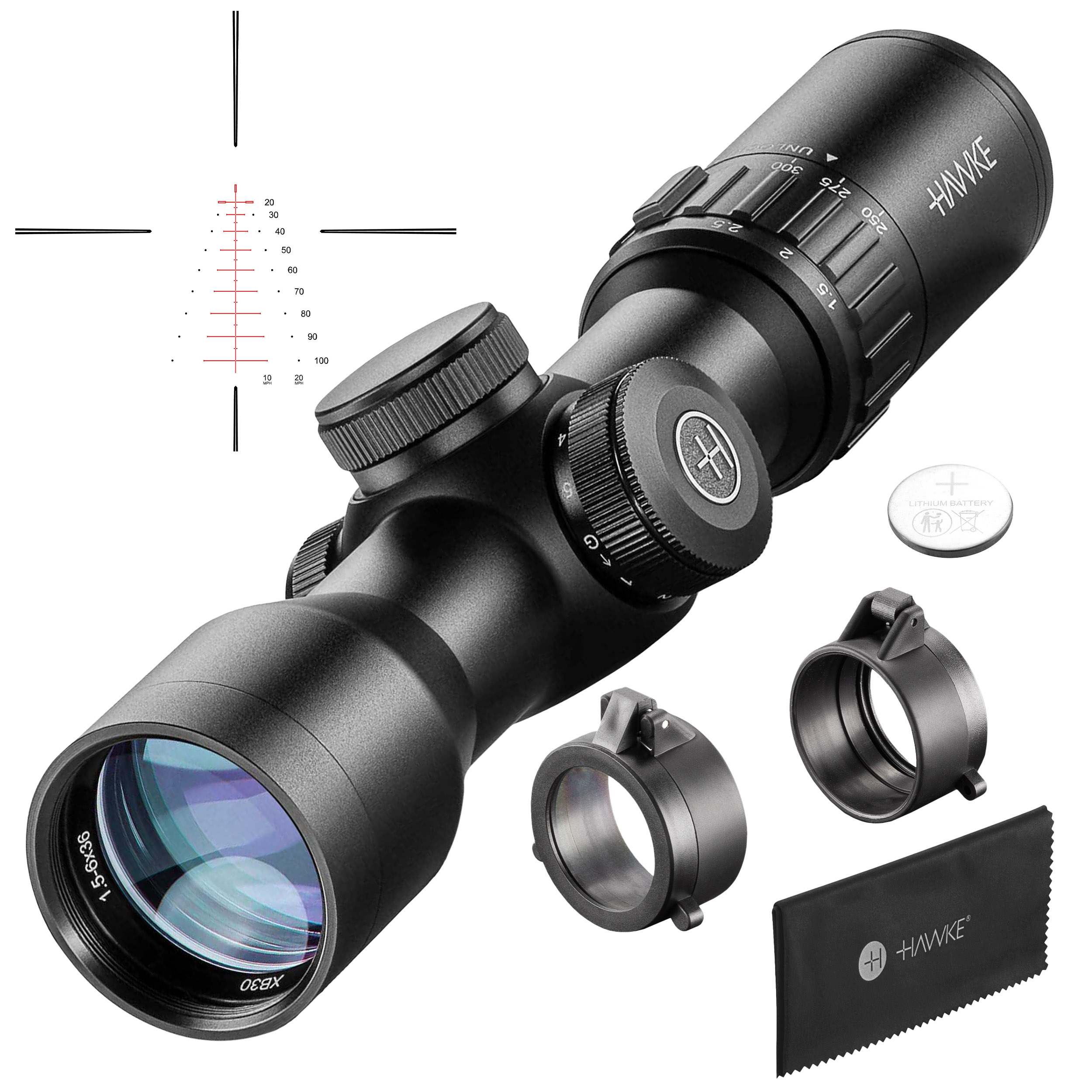 Luneta celownicza do kuszy Hawke XB30 Compact Crossbow 1.5-6x36 IR - obrazek 8